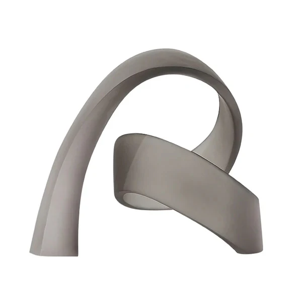 Frosted Resin Abstract Sculpture - Grey - Image 2