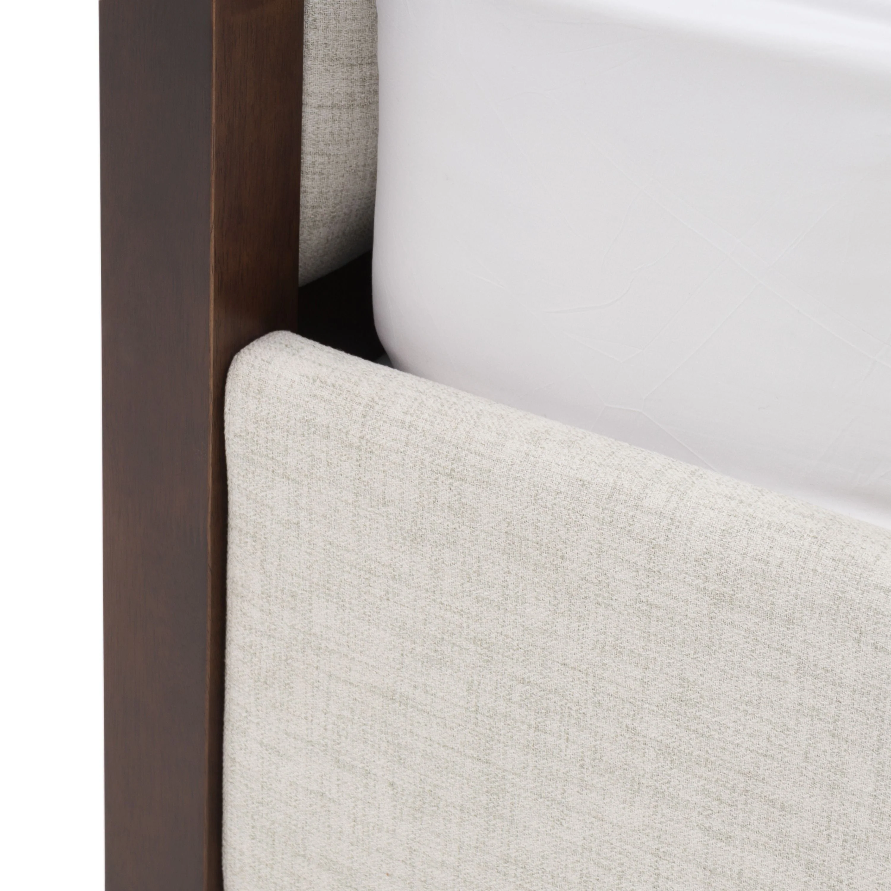 Geneva Contemporary Canopy Brown Oak Bed - Image 10