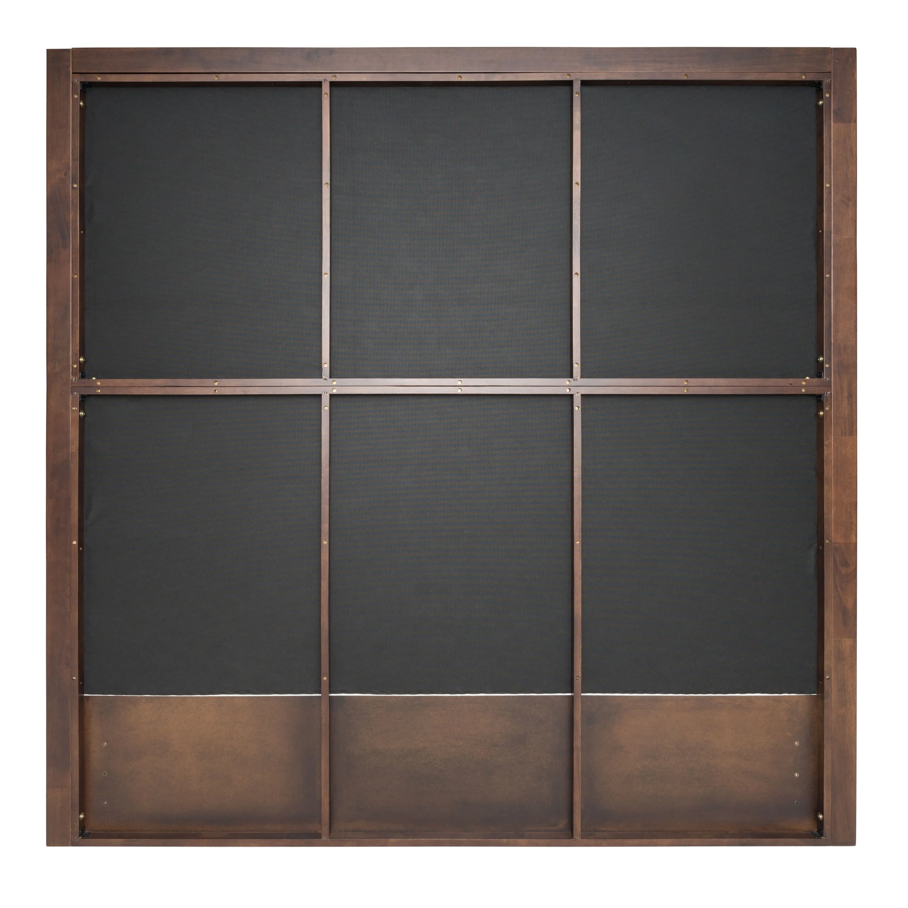 Geneva Contemporary Canopy Brown Oak Bed - Image 7