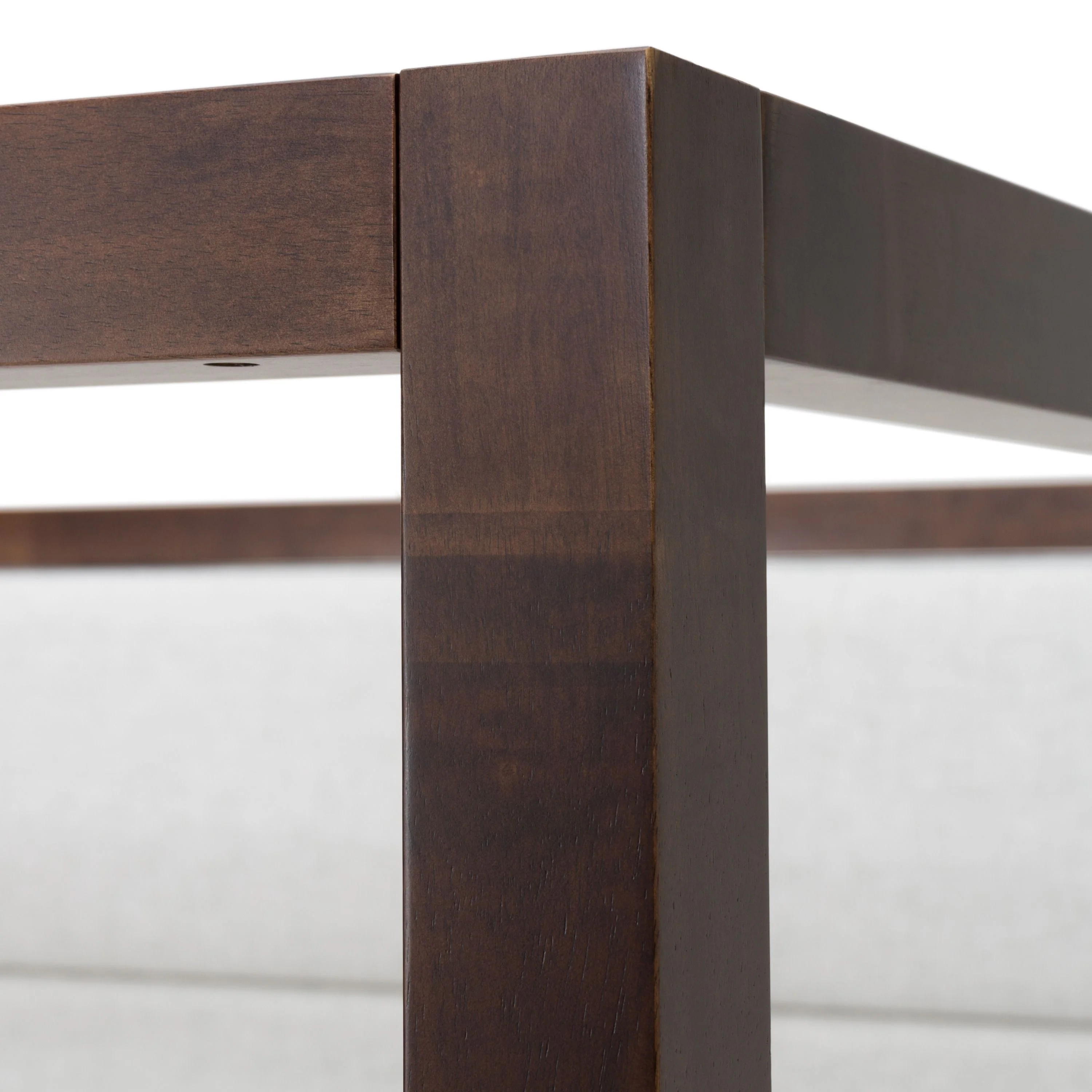 Geneva Contemporary Canopy Brown Oak Bed - Image 9