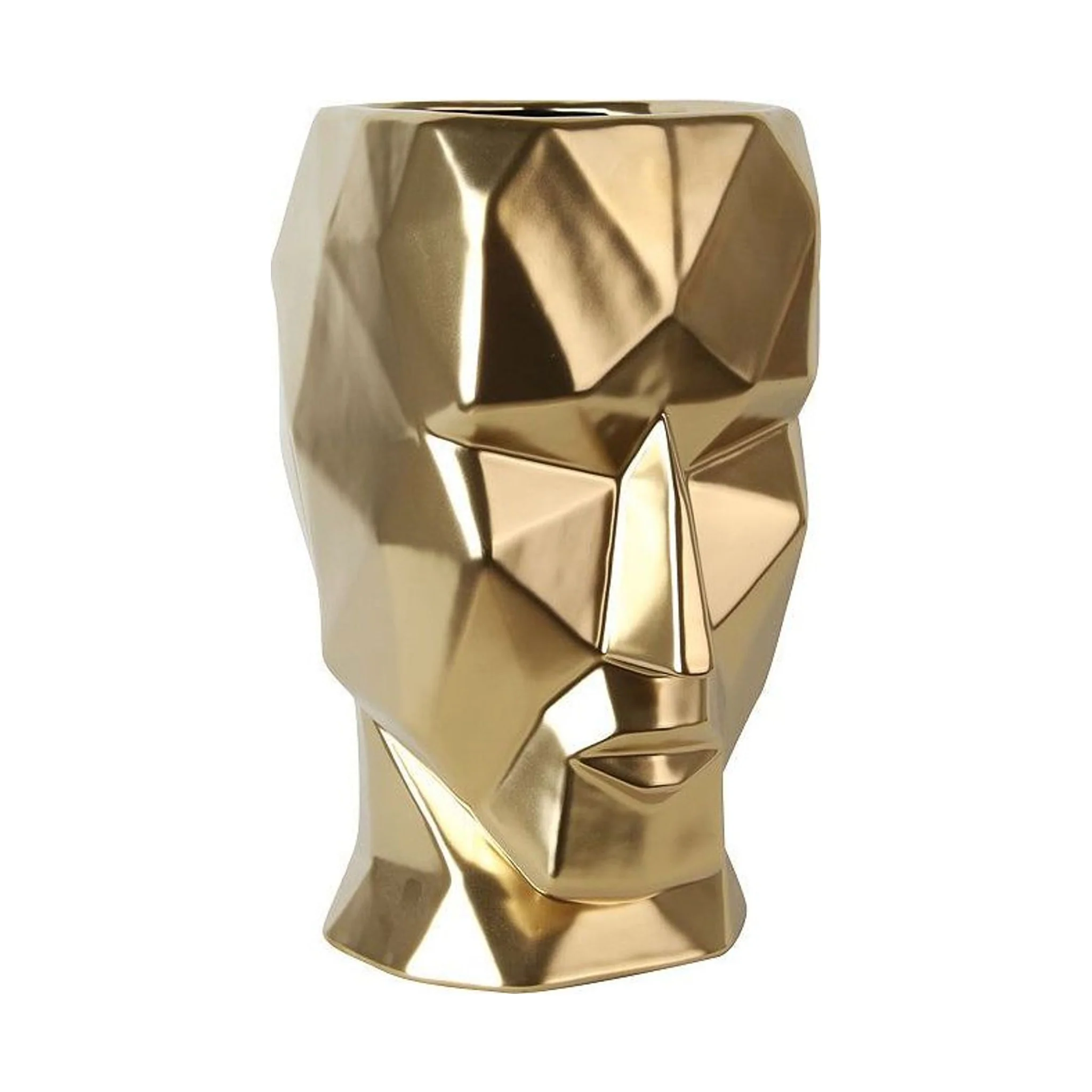 Golden Face Vase