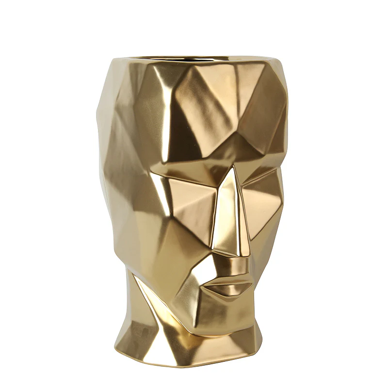 Golden Face Vase - Image 2