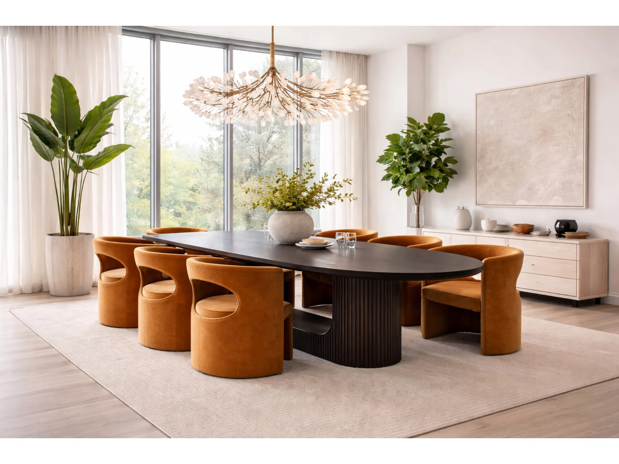 Halo Amber Velvet Dining Chair - Image 10