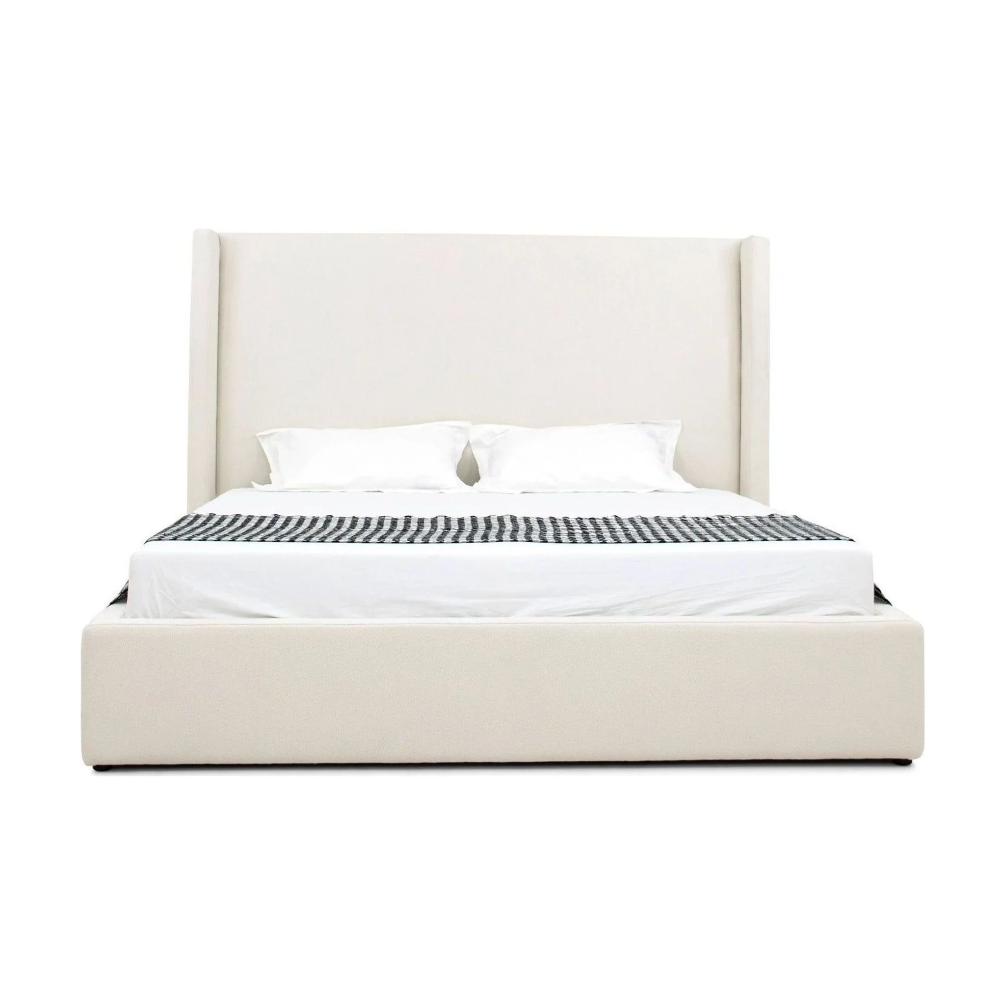 Hamilton Modern Off White Fabric Bed - Image 9
