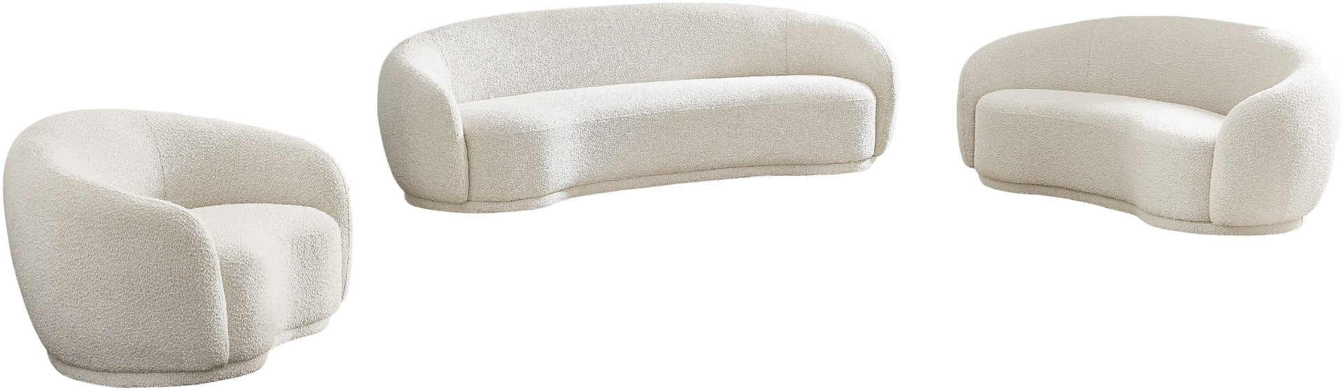 Hilda Boucle Fabric Sofa 89.5" - Image 9