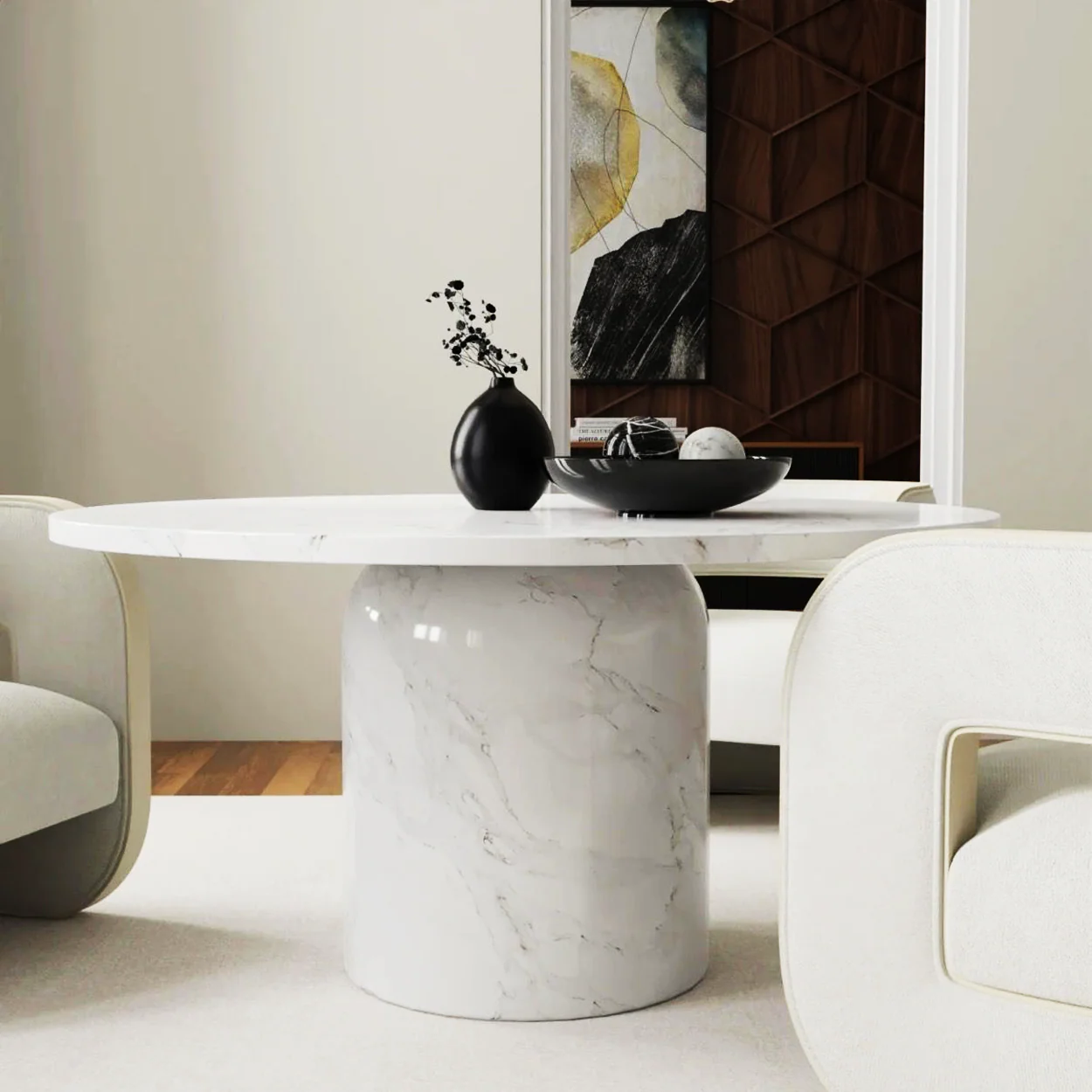 Irvine Marble Dining Table - Image 4