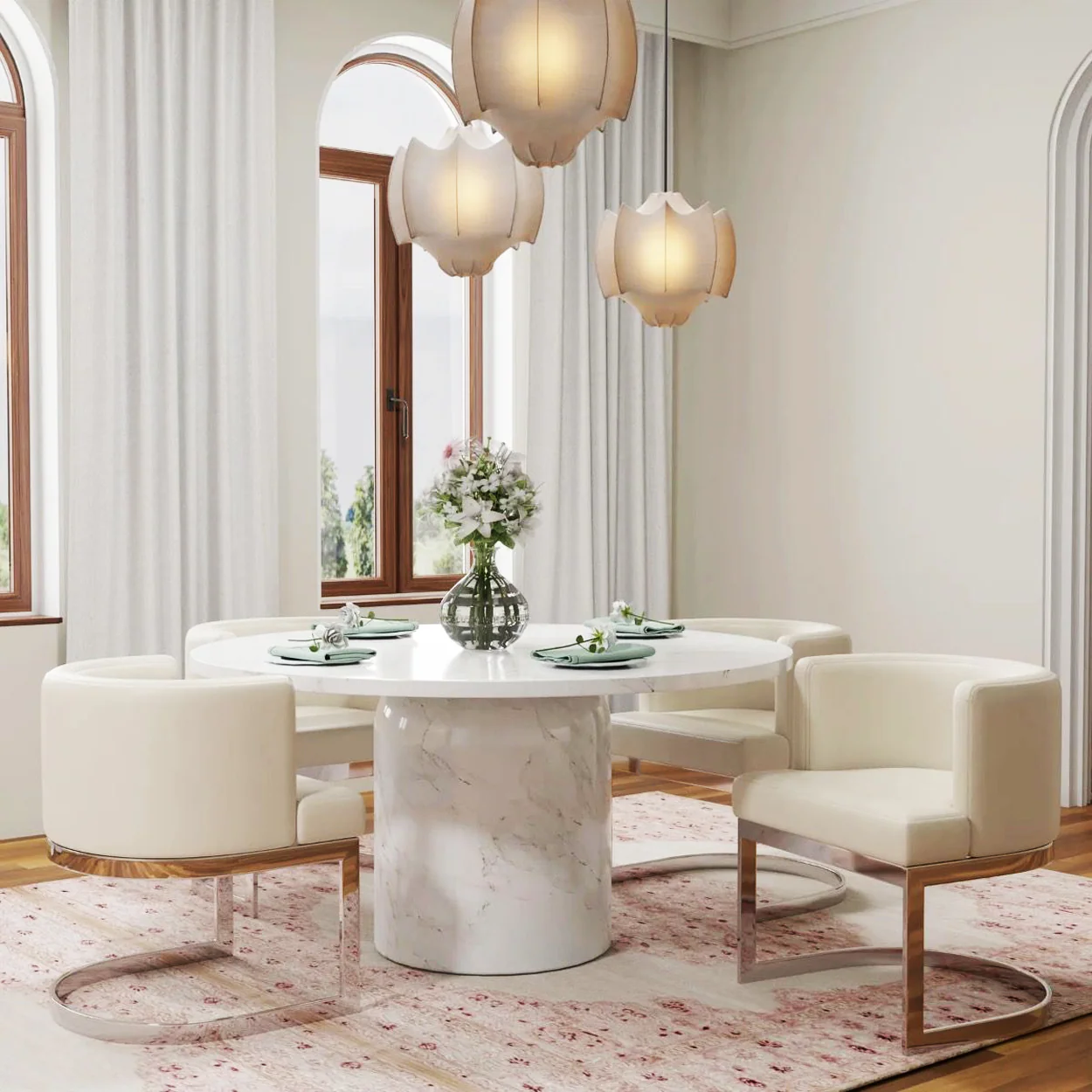 Irvine Marble Dining Table - Image 5