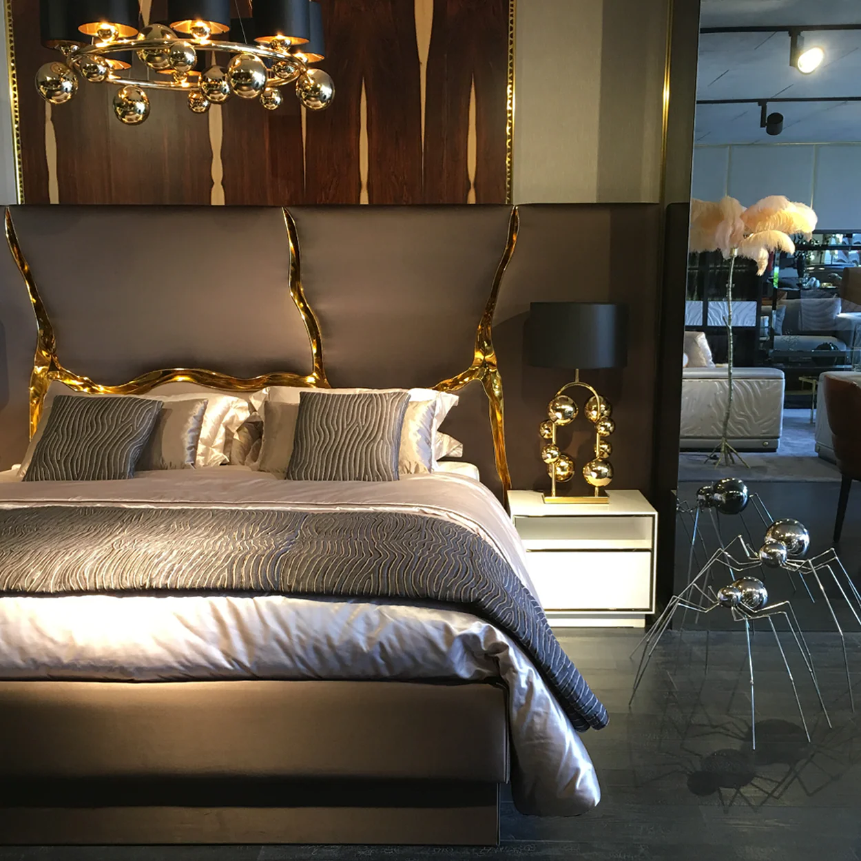 64" Lava Upholstery Bed - Image 4