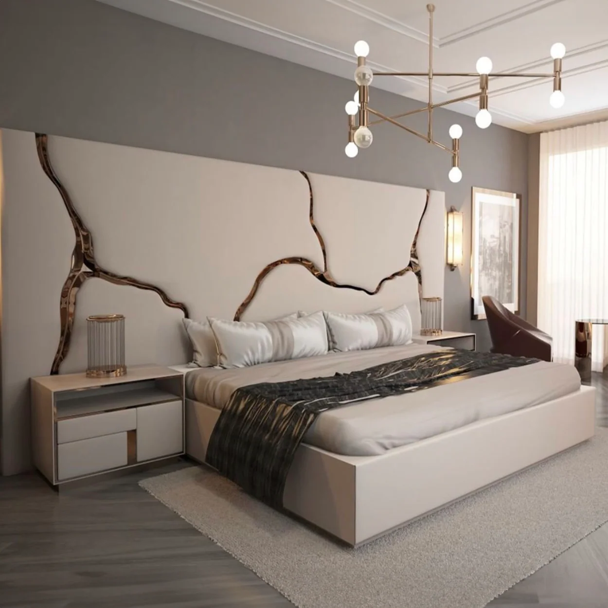 83.5" Lava Upholstery Bed - Image 3
