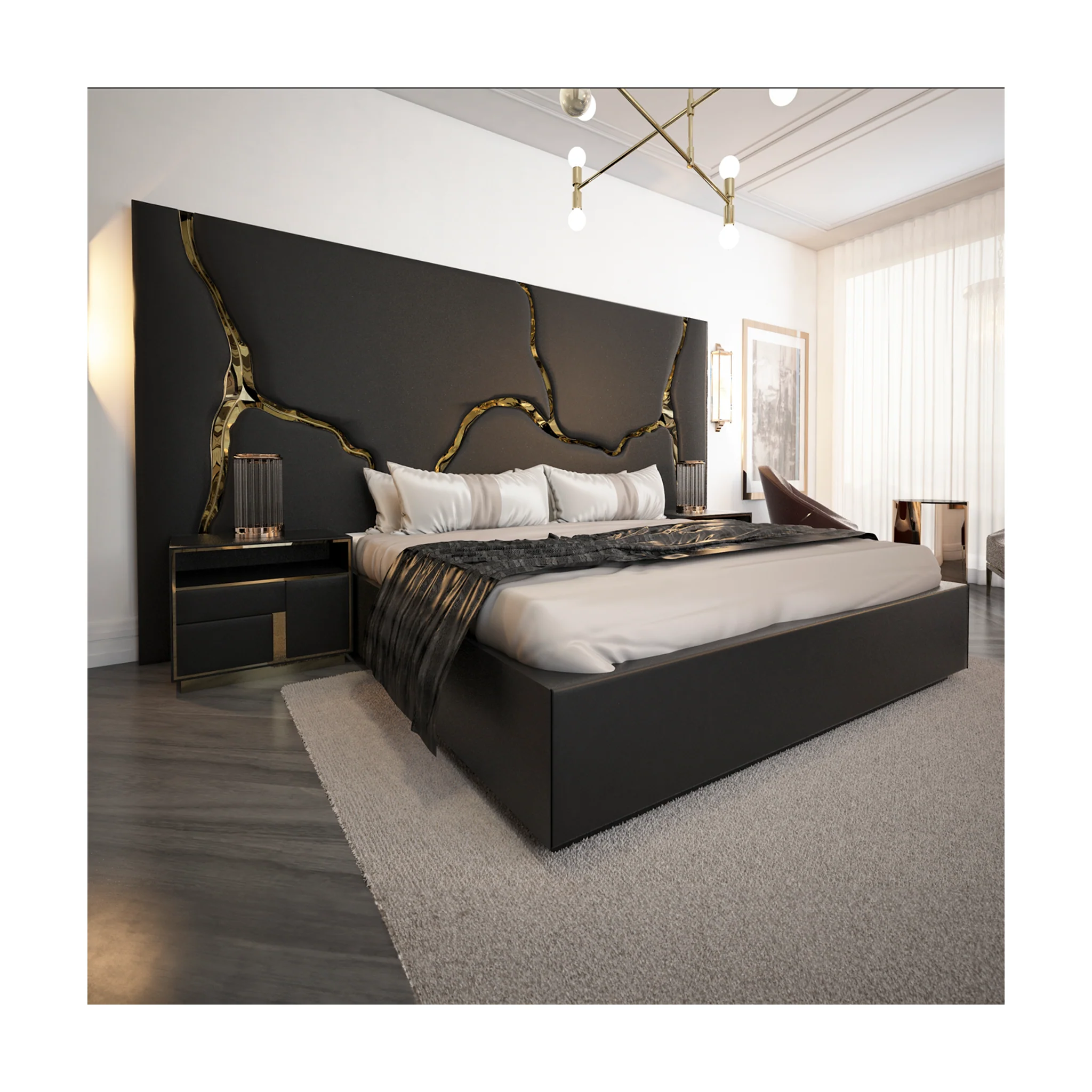 83.5" Lava Upholstery Bed - Image 6