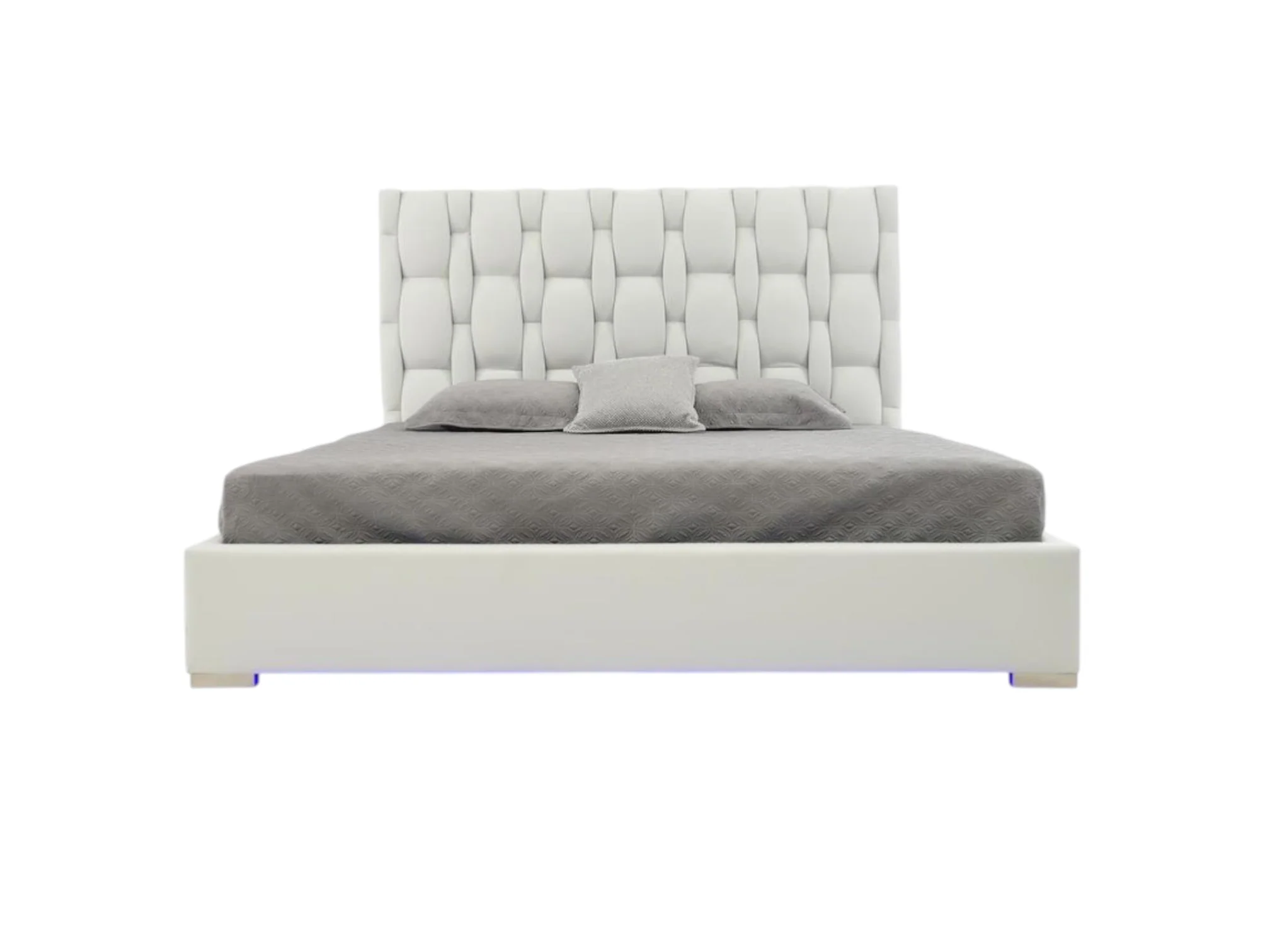 Livia White King Platform Bed - Image 7