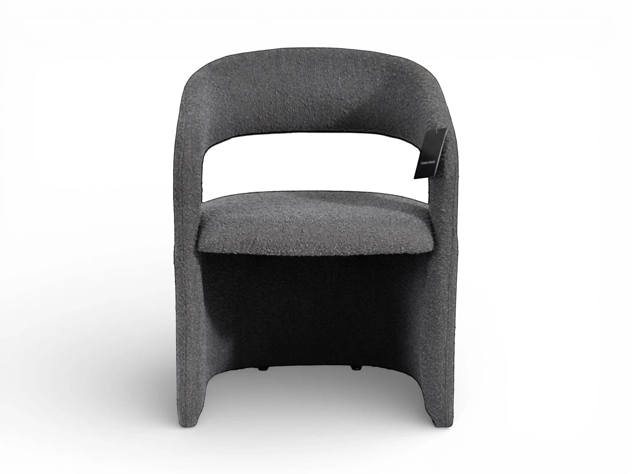 Luzia Gray Bouclé Dining Chair - Image 4