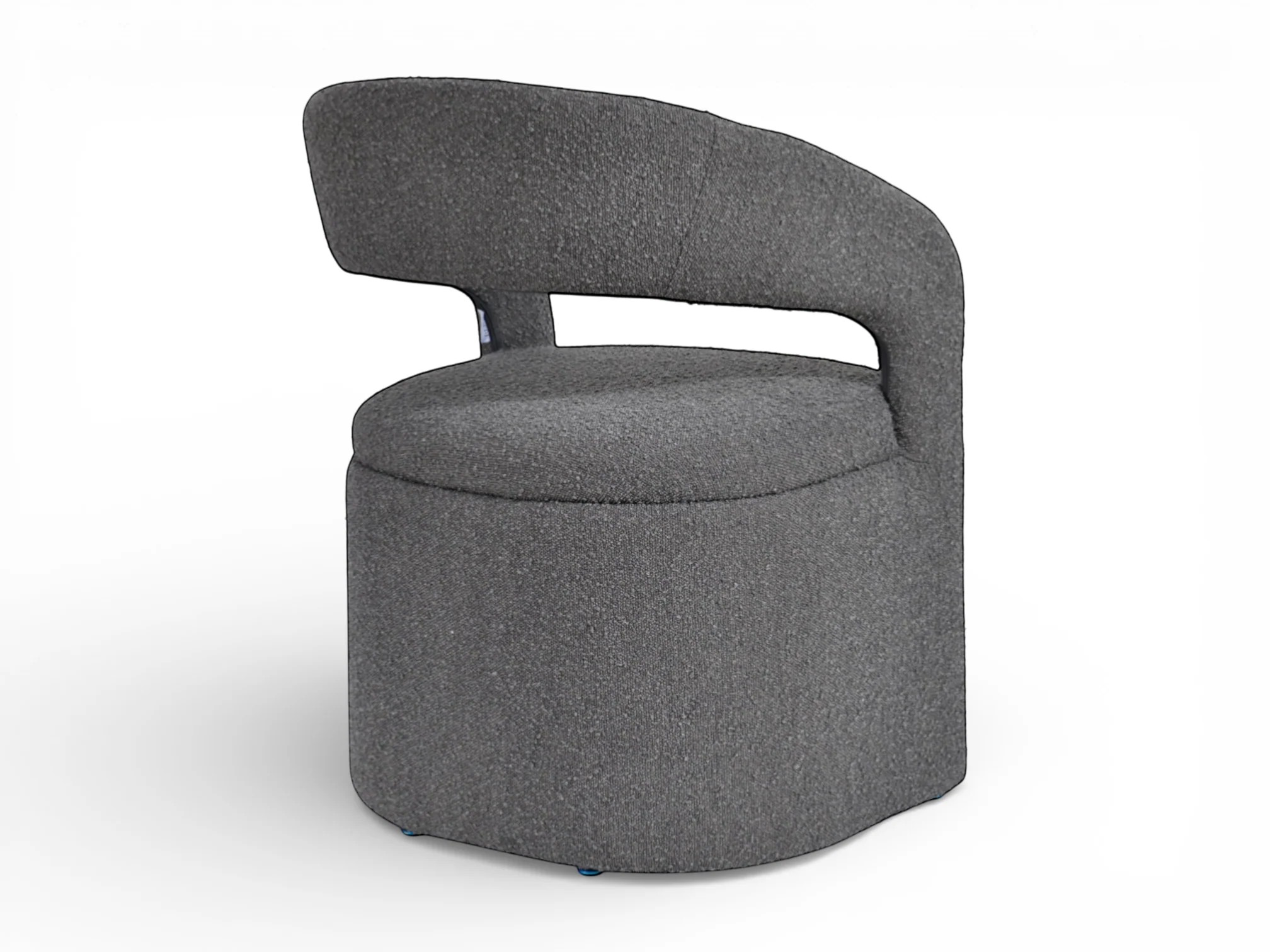 Luzia Gray Bouclé Dining Chair - Image 5
