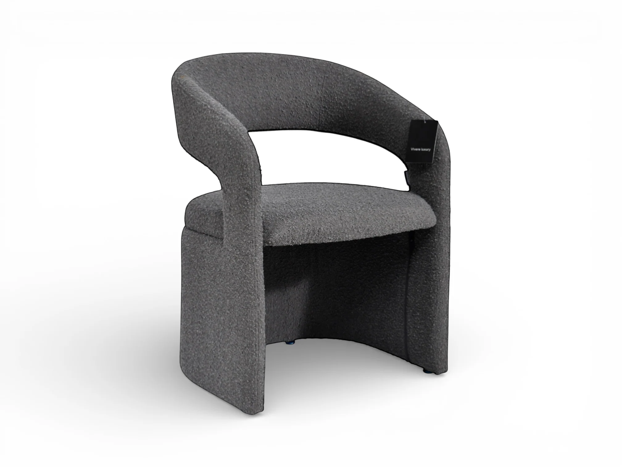 Luzia Gray Bouclé Dining Chair - Image 9