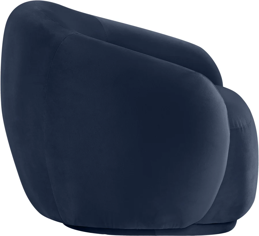 Mirage Velvet Upholstered Fabric Accent Chair - Image 11