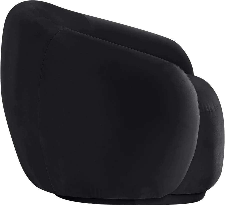 Mirage Velvet Upholstered Fabric Accent Chair - Image 4