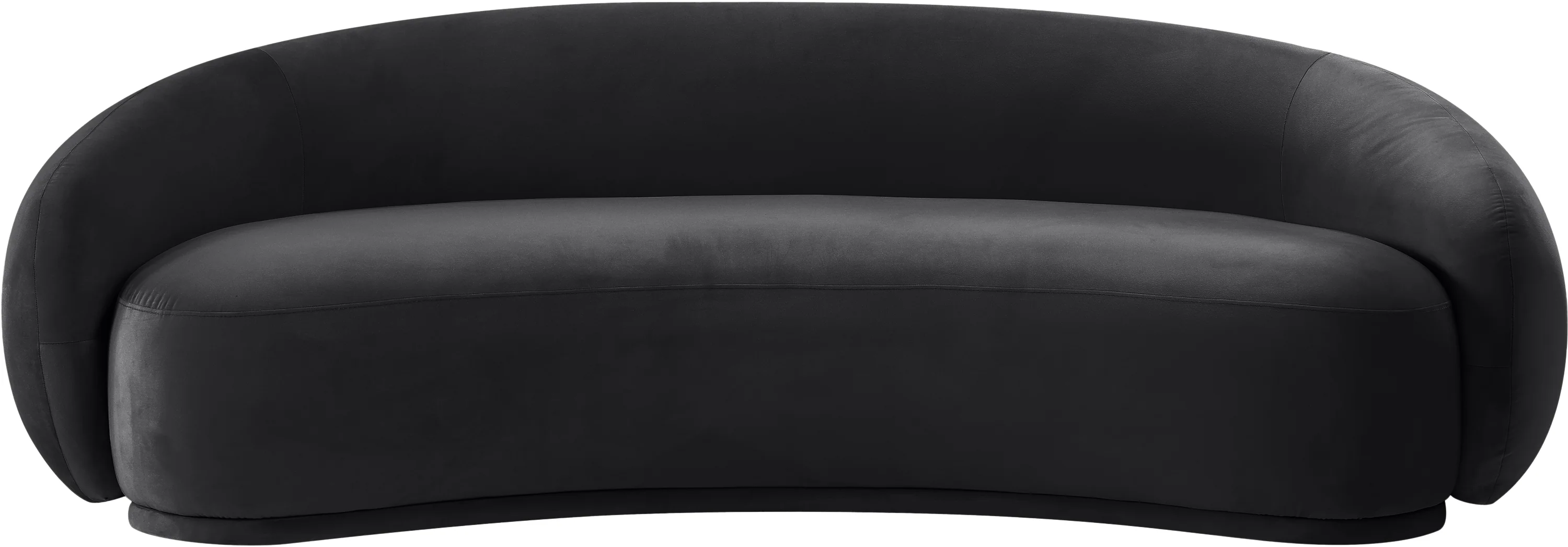 Mirage 95" Velvet Upholstered Fabric Sofa - Image 4