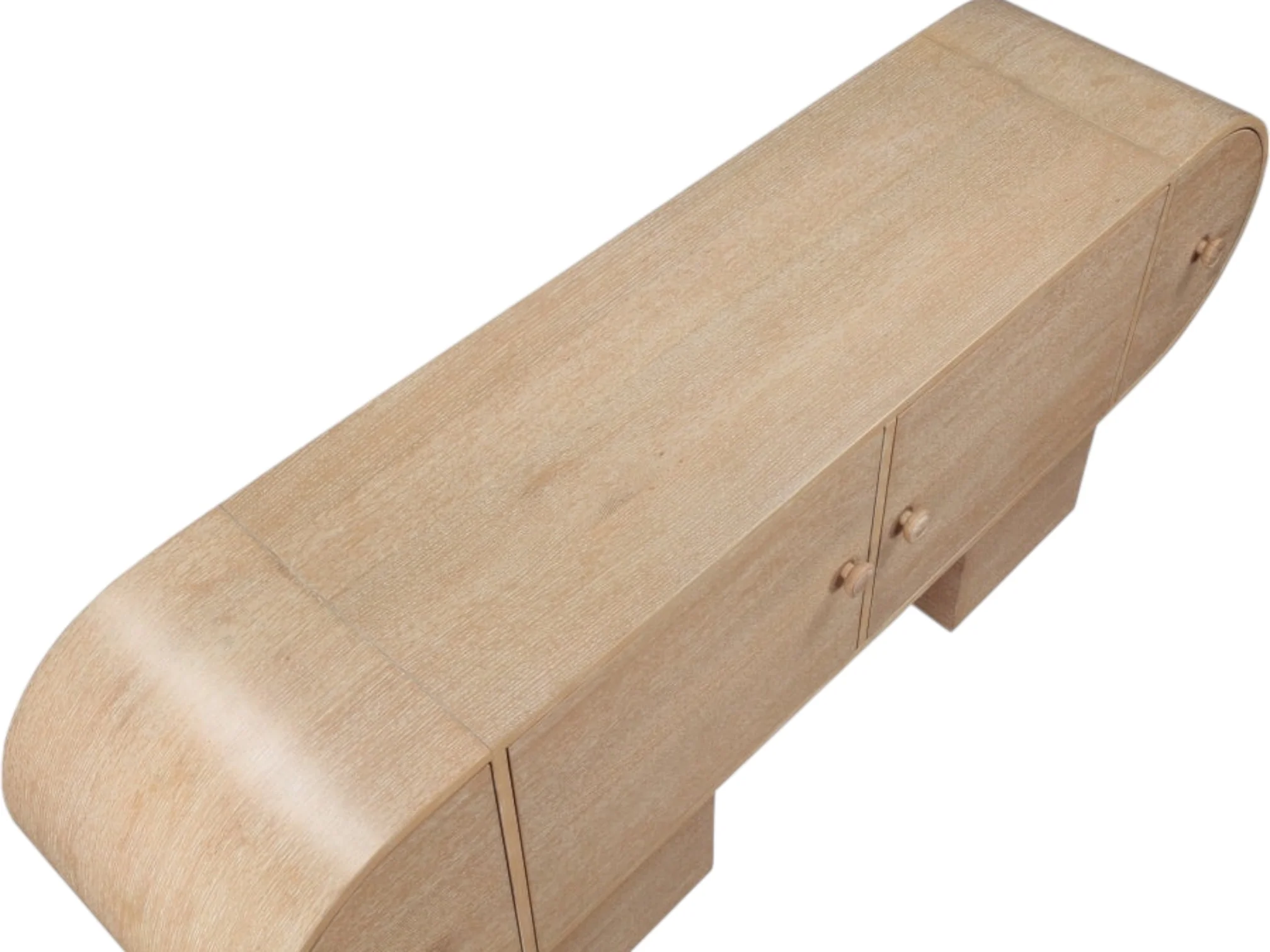 Monroe Oak Veneer Art Deco Sideboard Buffet Cabinet - Image 31