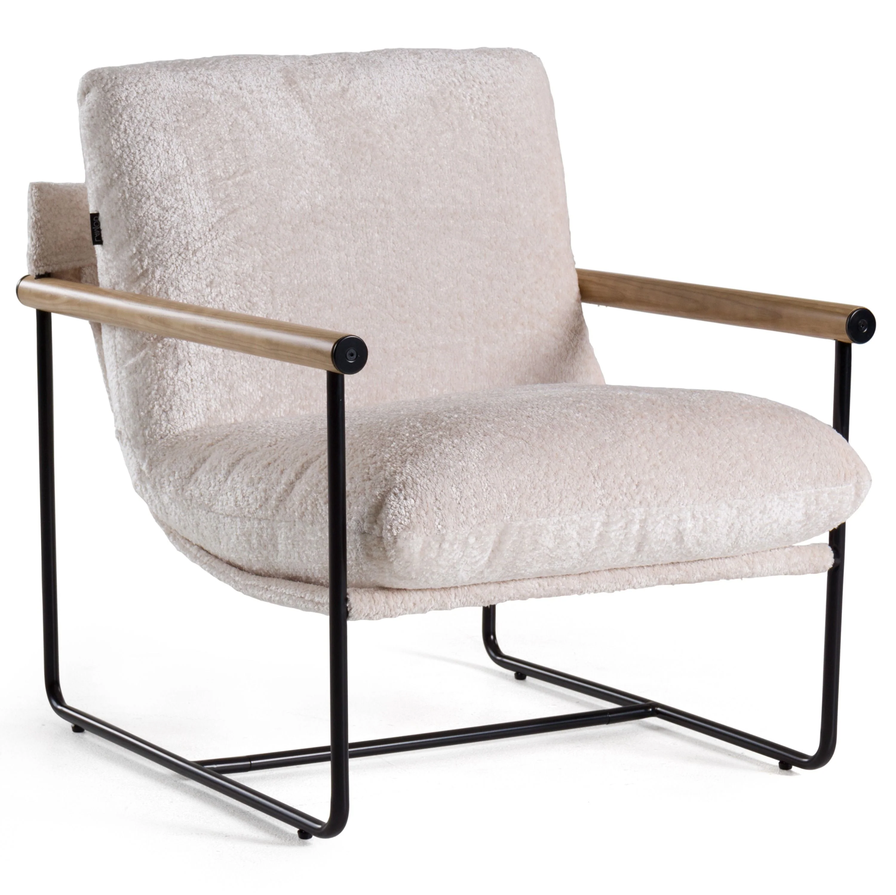 Mooraker Modern Beige Fabric Accent Chair - Image 2