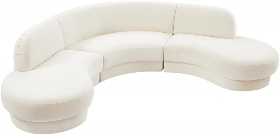 Novara Velvet 3-Piece. Sectional - Image 16