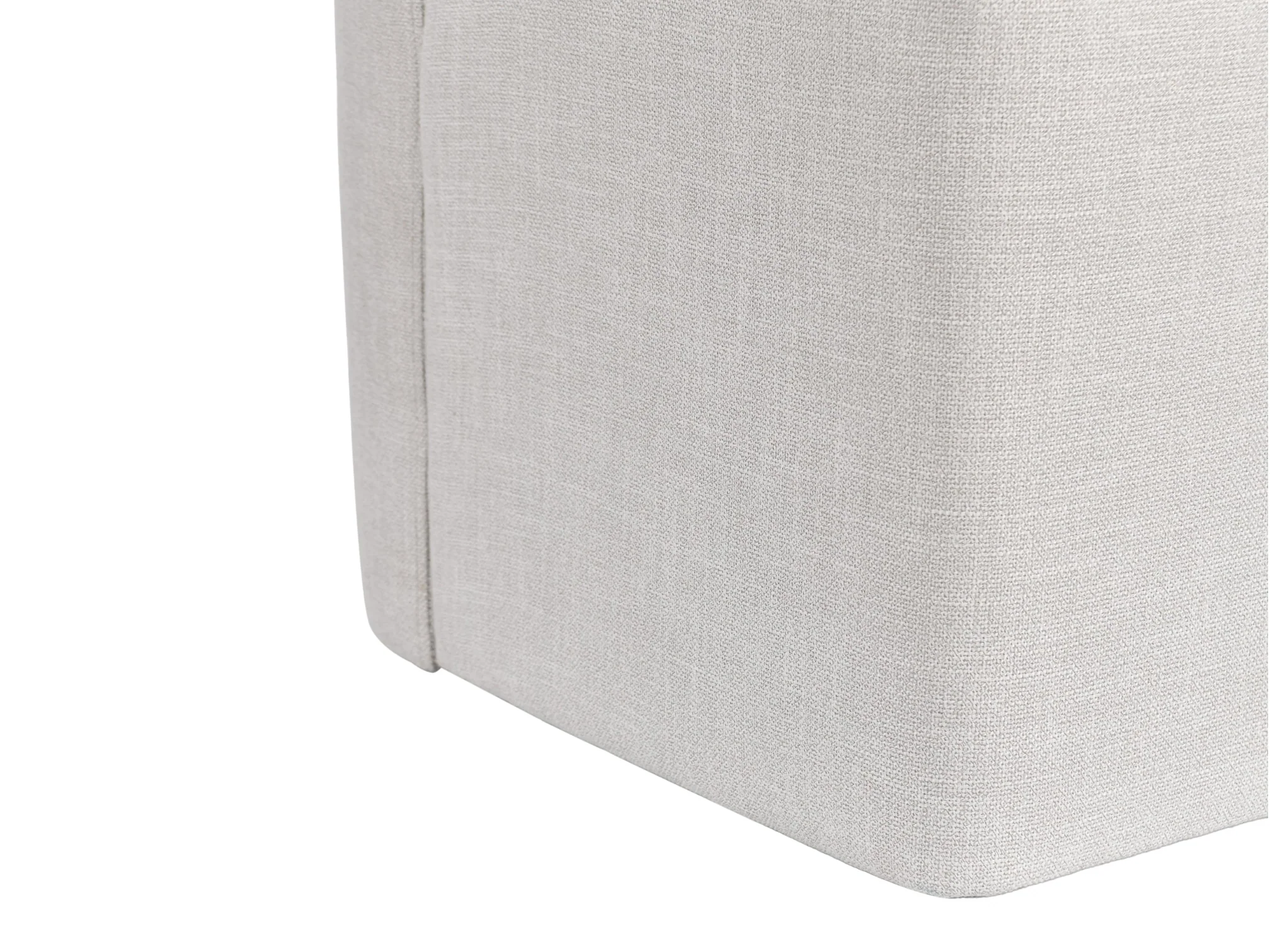 Ophira Beige Upholstered Fabric Dining Chair With Casters - Image 7