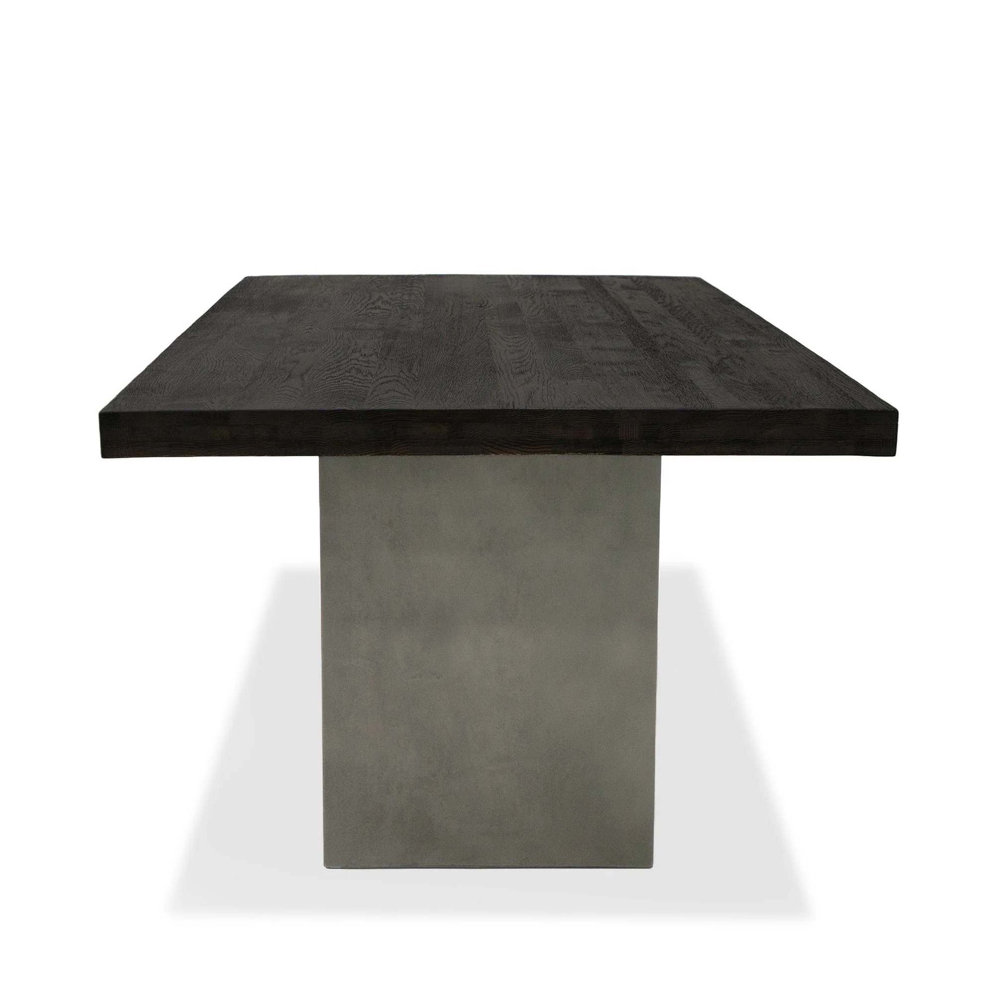 79" Palermo Modern Oak & Concrete Dining Table - Image 8