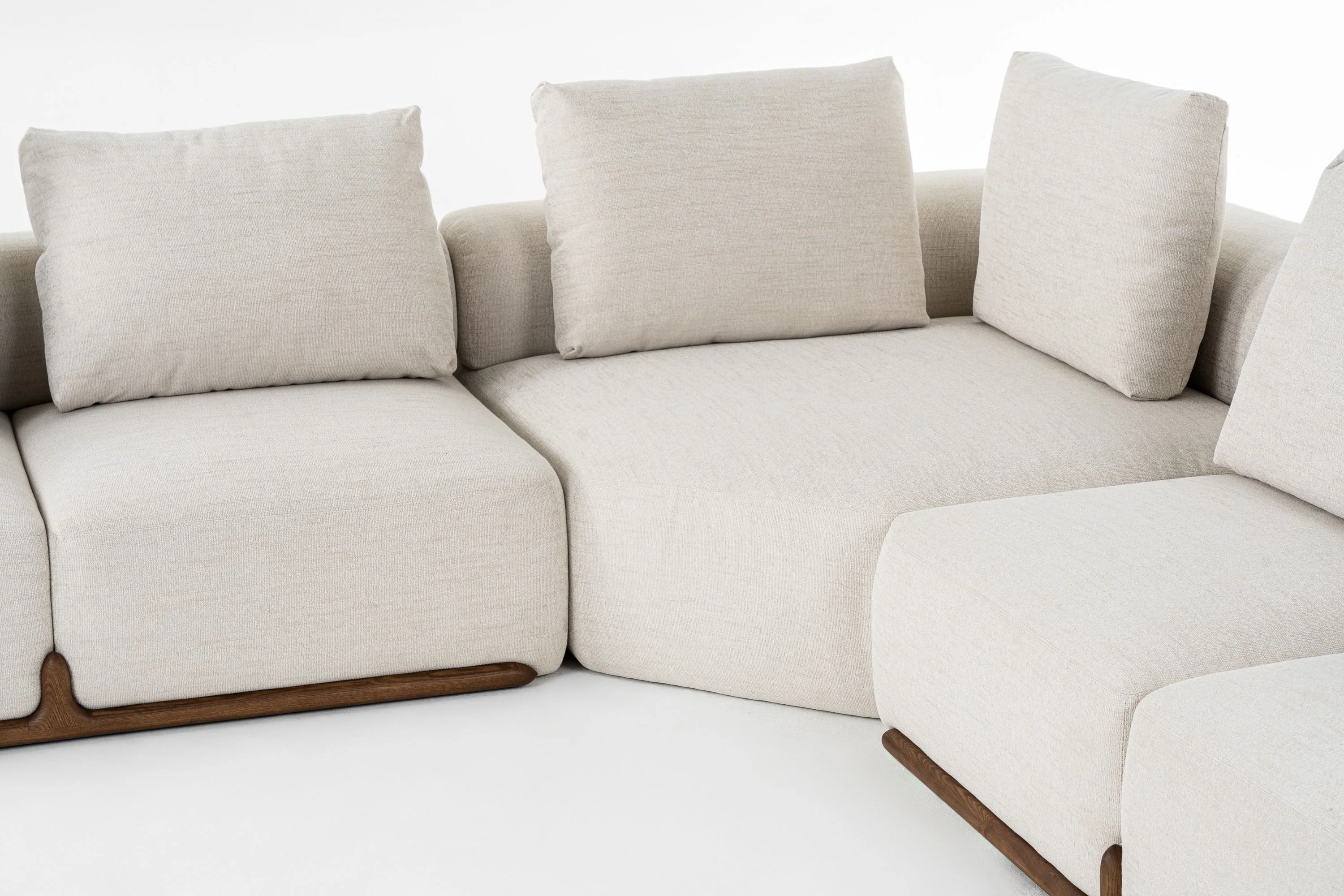 Patrizia Modern Off - White Fabric Sectional Sofa - Image 7