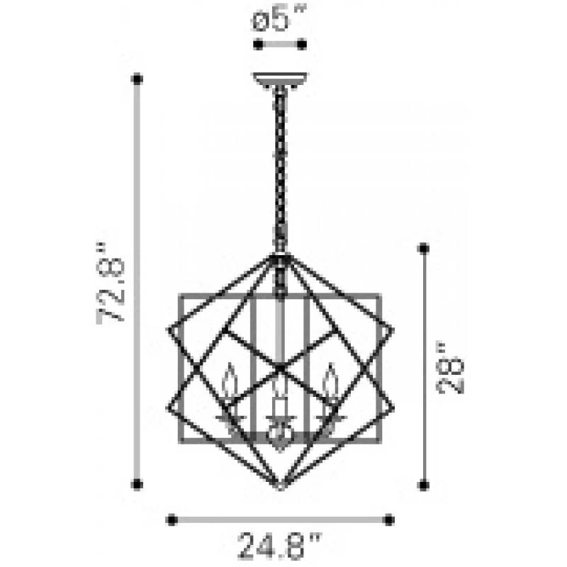 Penta Ceiling Lamp Gold - Image 4
