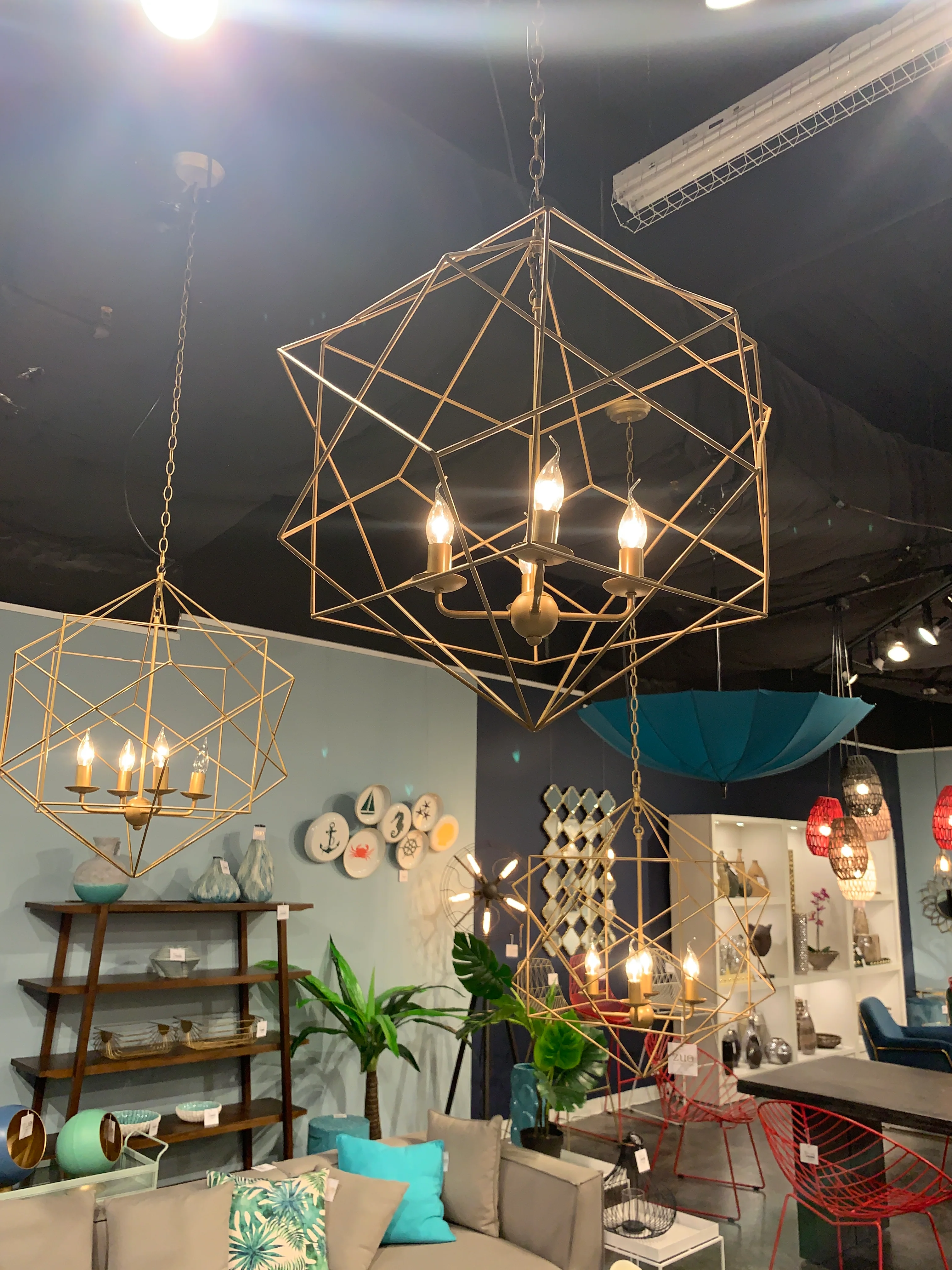 Penta Ceiling Lamp Gold - Image 6