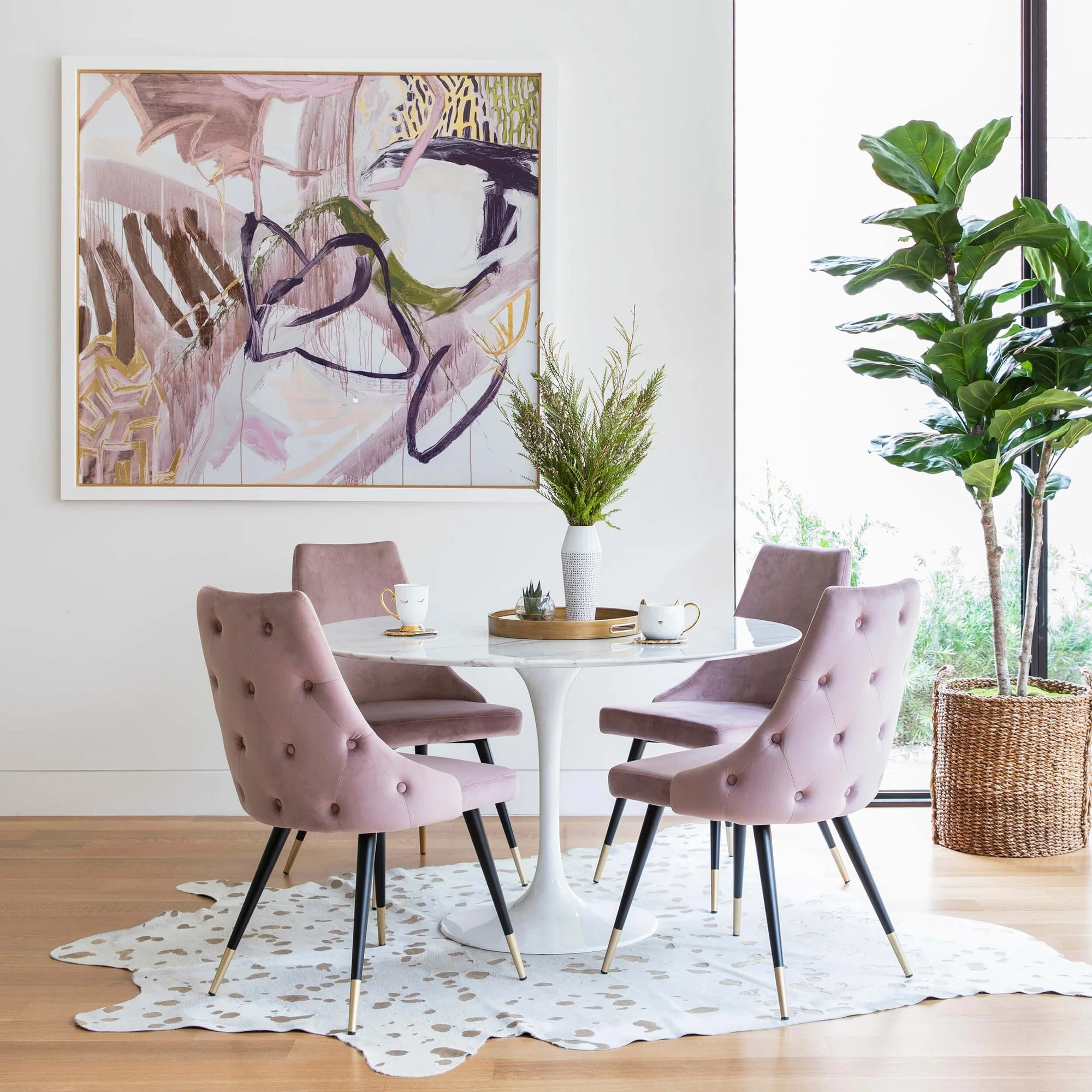 Piccolo Dining Chair Blush - Set Of 2 - Image 6