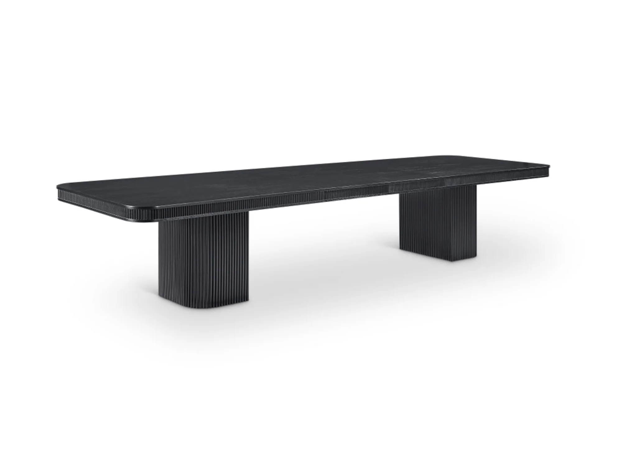 Positano 112 - 160" Solid Wood And Oak Veneer Dining Table - Image 12