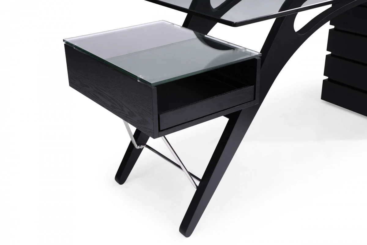 Prada - Contemporary Black Ash Desk - Image 10