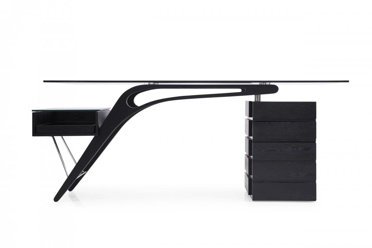 Prada - Contemporary Black Ash Desk - Image 11