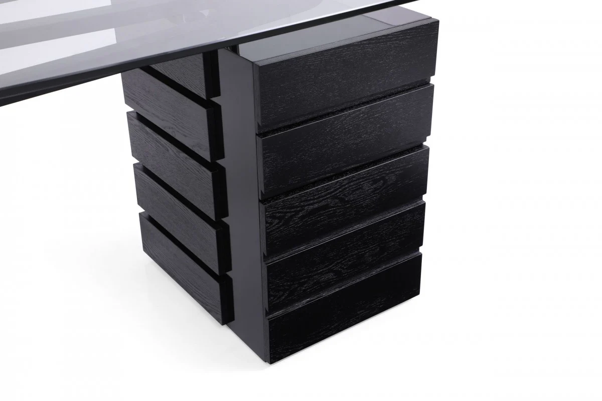 Prada - Contemporary Black Ash Desk - Image 12