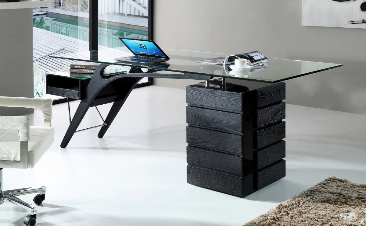 Prada - Contemporary Black Ash Desk - Image 15