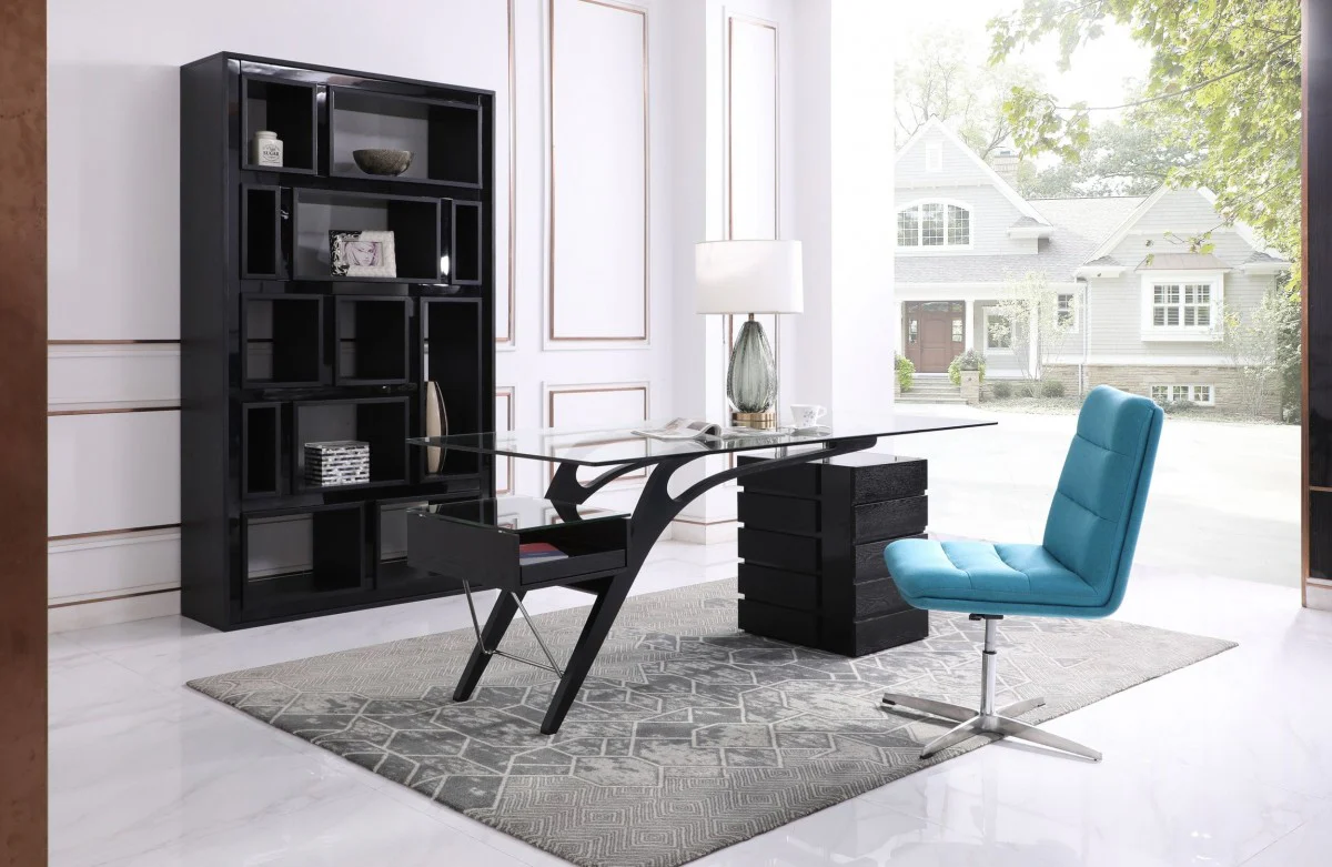 Prada - Contemporary Black Ash Desk - Image 3