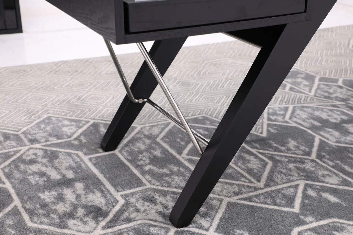 Prada - Contemporary Black Ash Desk - Image 5