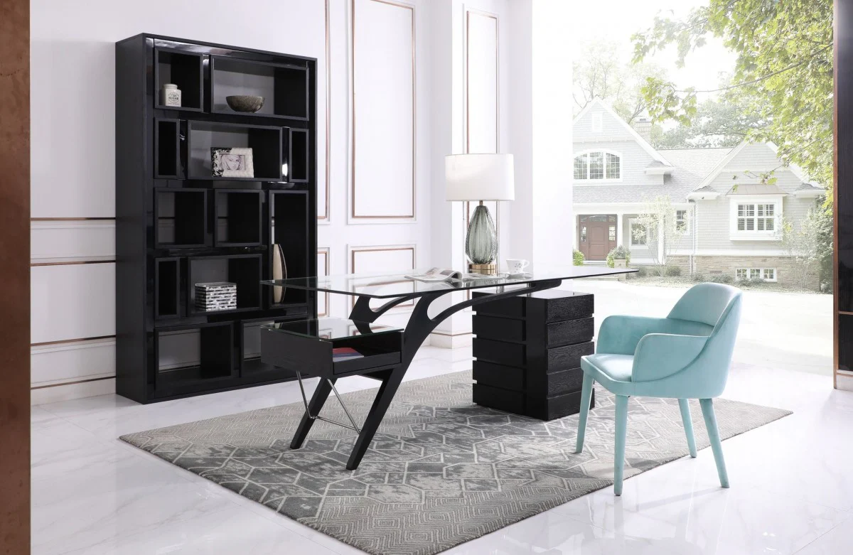 Prada - Contemporary Black Ash Desk - Image 8