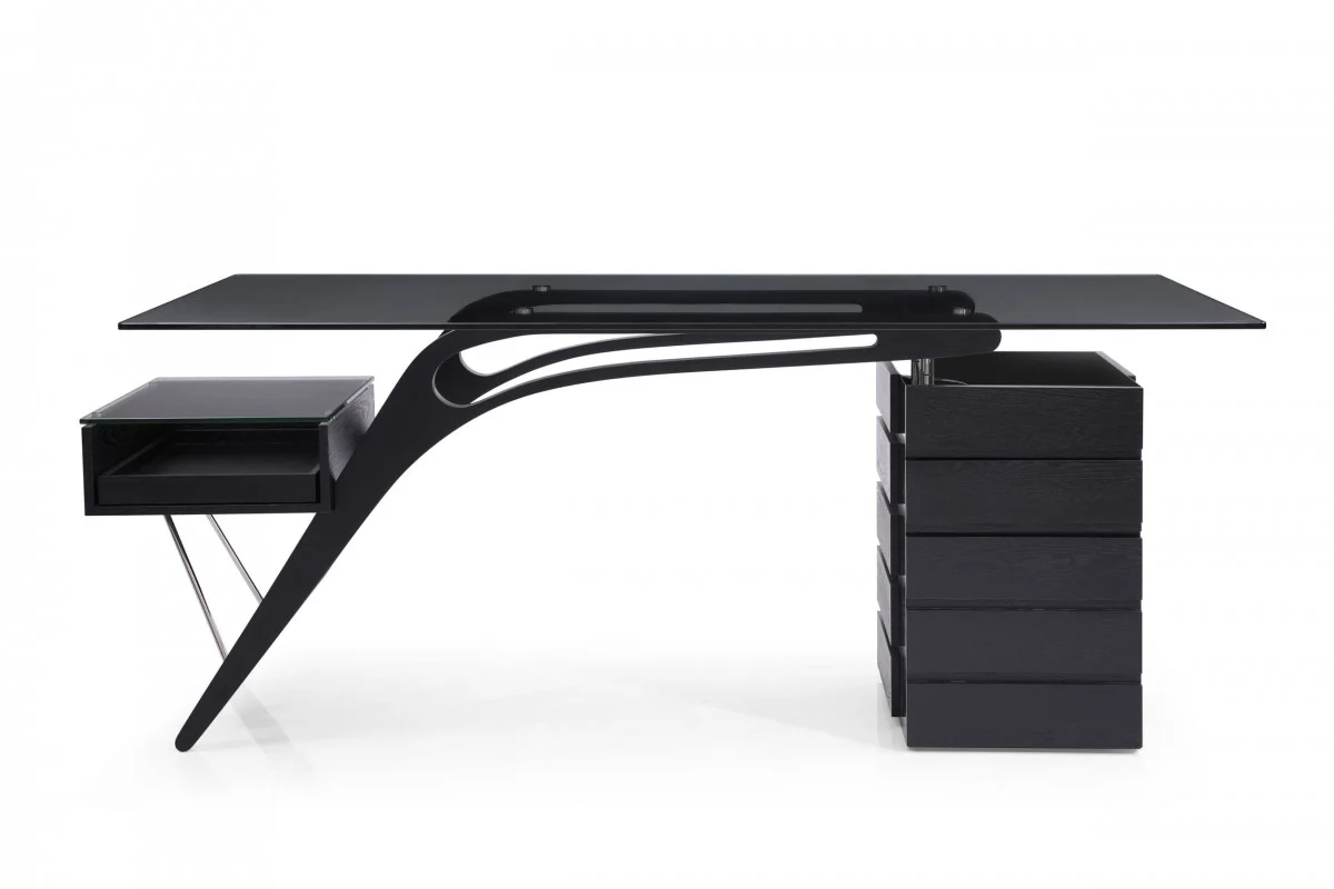 Prada - Contemporary Black Ash Desk - Image 9