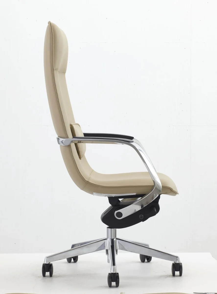 Proctor Modern Beige High Back Executive Office Chair - Image 4