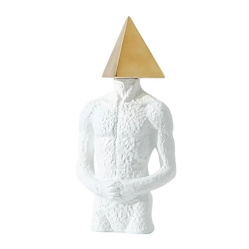 Pyramid Hero In White With Gold - Image 2