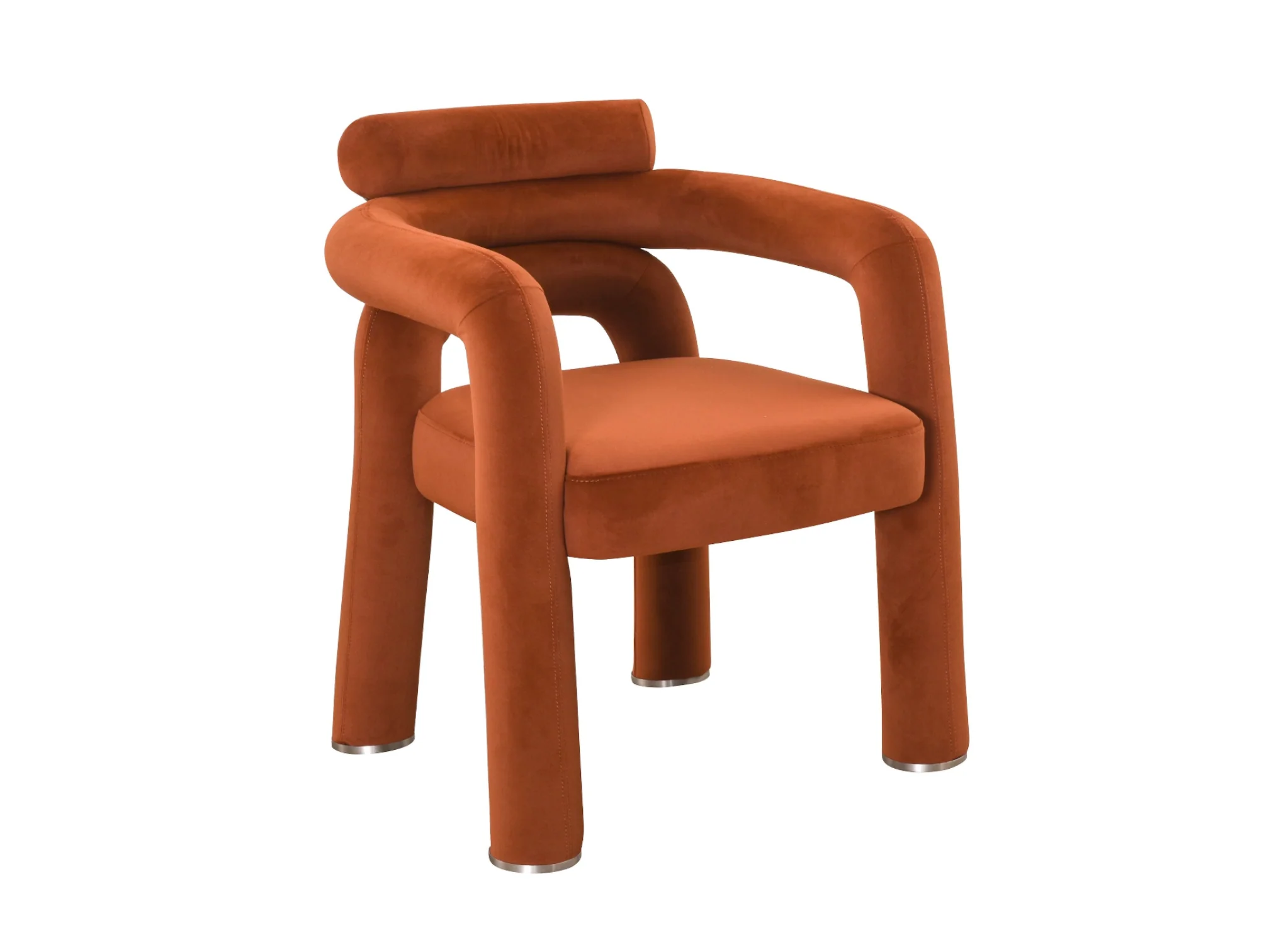 Ravena Velvet Dining Arm Chair - Image 4