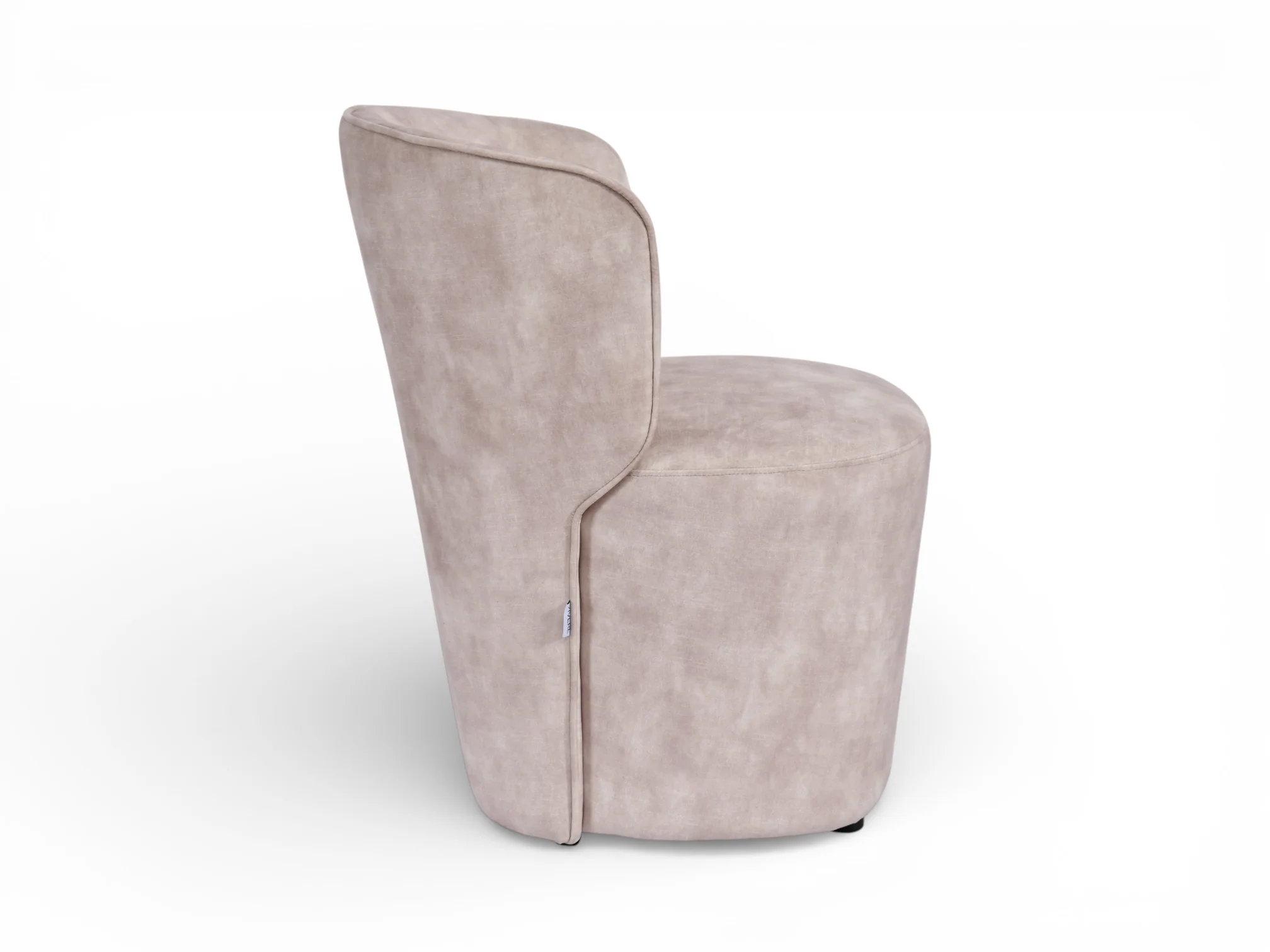 Riva Desert Rose Performance Plush Fabric Dining Chair - Image 5