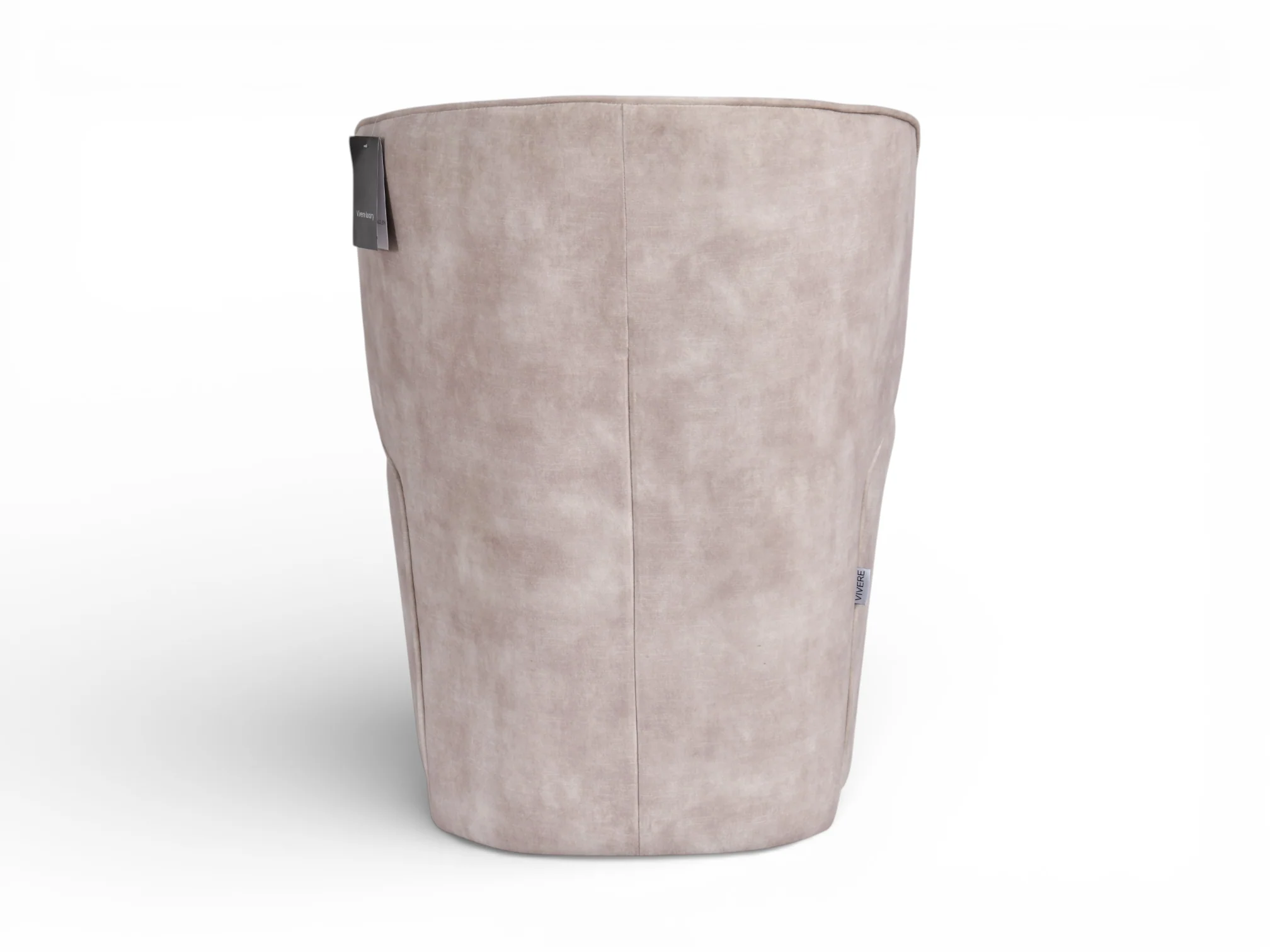 Riva Desert Rose Performance Plush Fabric Dining Chair - Image 8