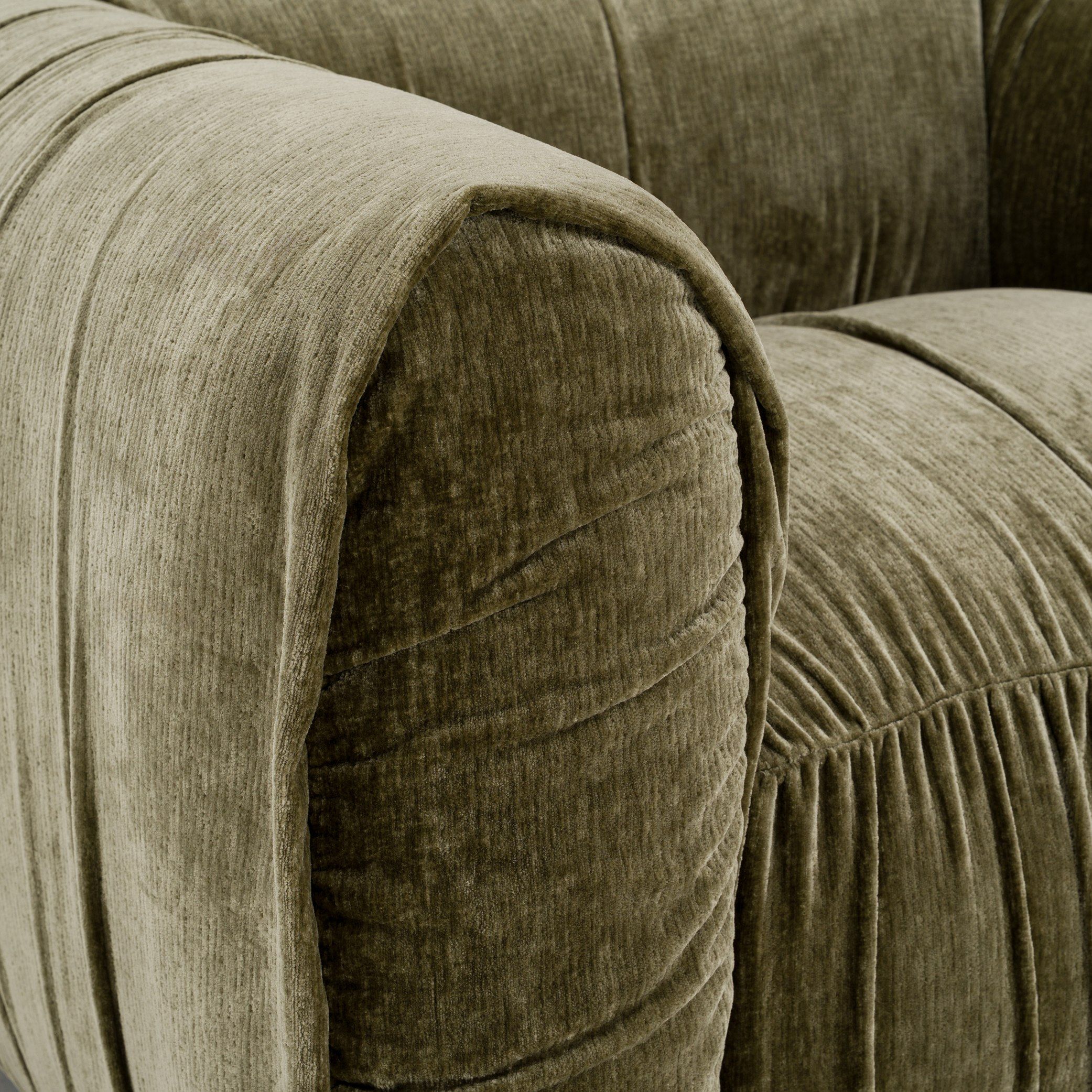 Rivani Olive Green Fabric Lounge Chair - Image 11