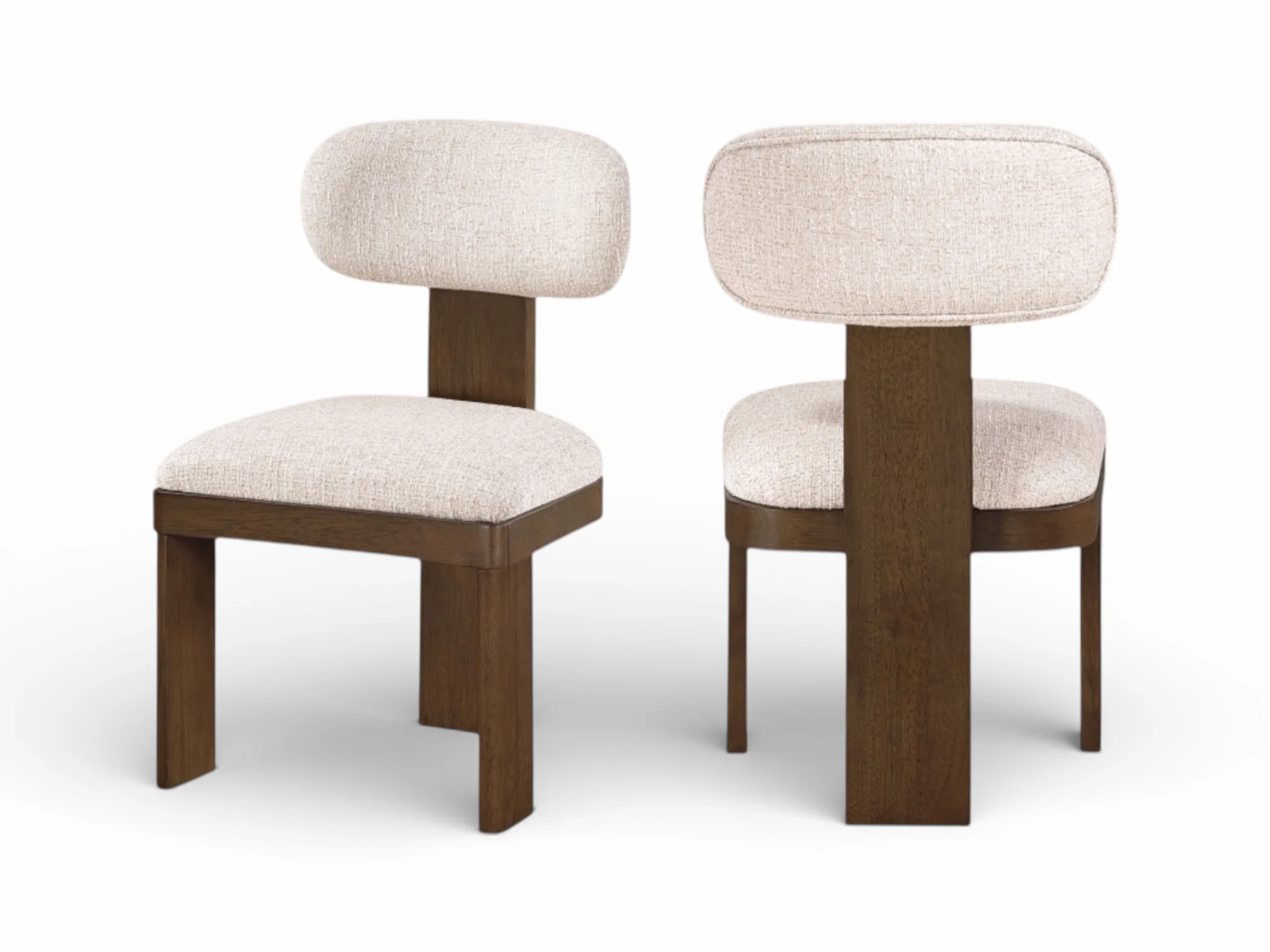 Rome Linen Upholstered Dining Chair – Dark Walnut (Set Of 2) - Image 16