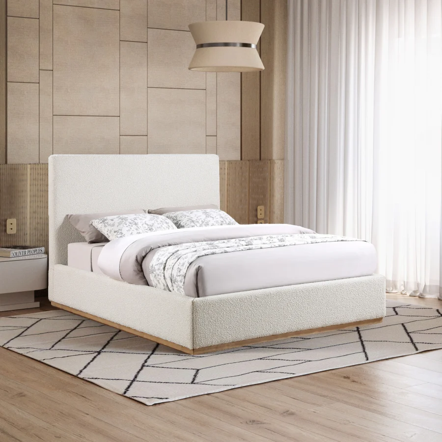 Rosio Boucle Fabric Bed - Image 11