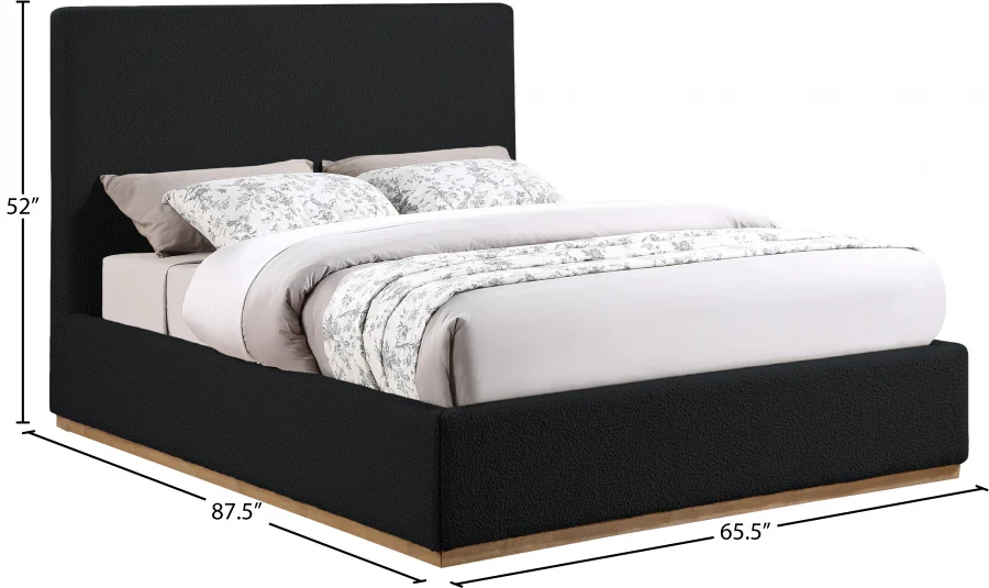 Rosio Boucle Fabric Bed - Image 3