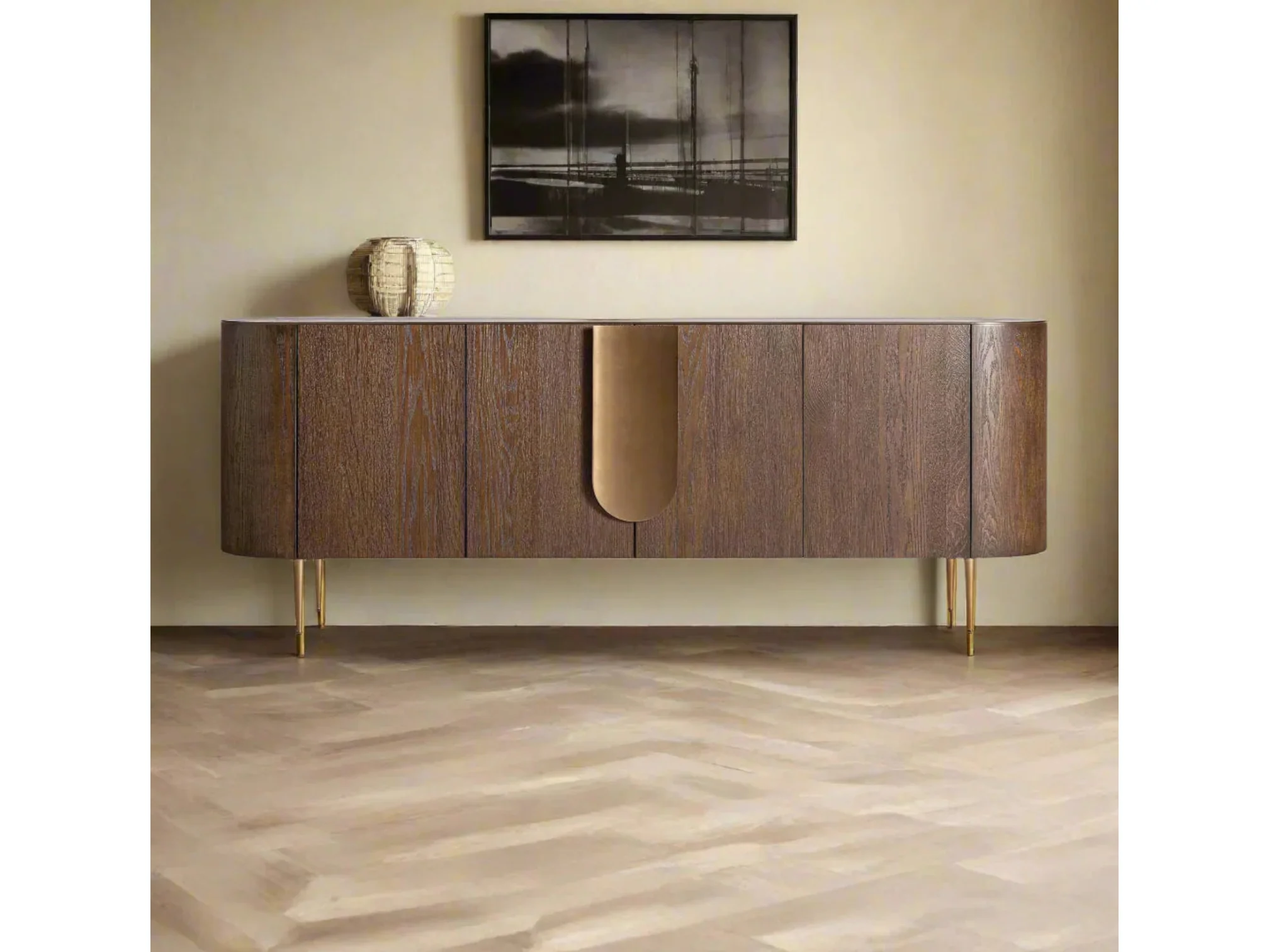 San Mateo Caramel Oak Sideboard - Image 5