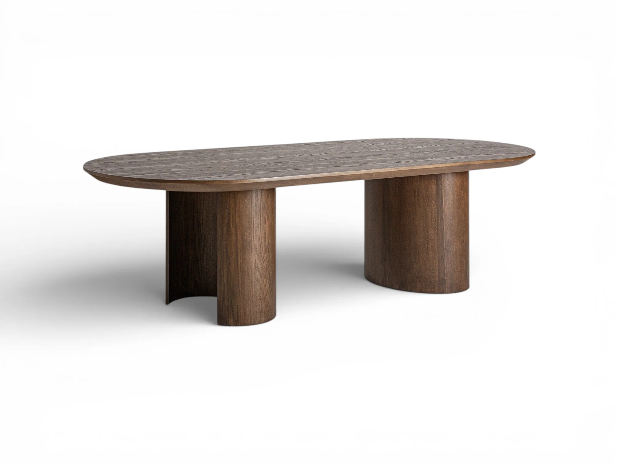 106" San Mateo Oval Caramel Oak Dining Table - Image 4